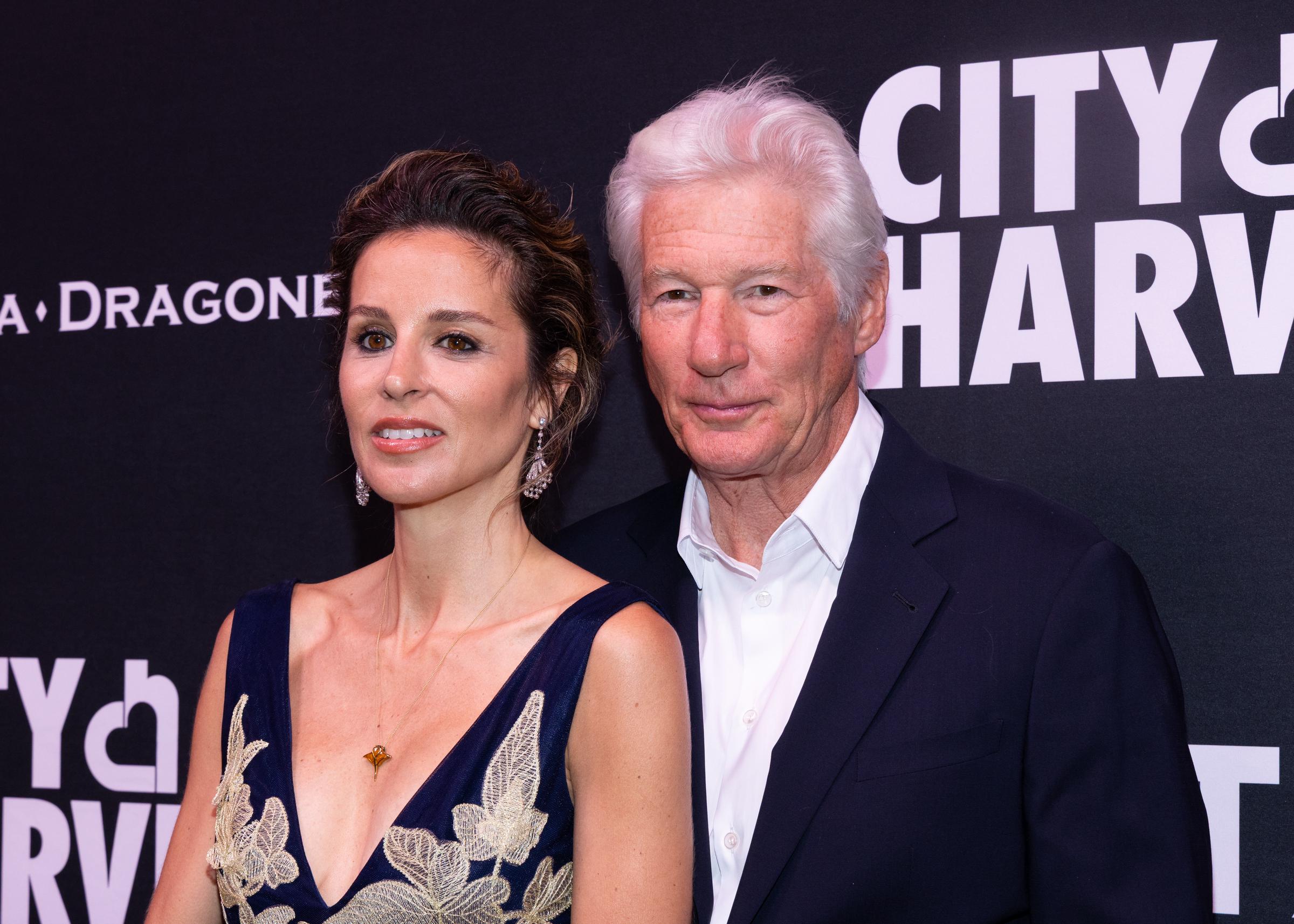 Alejandra Silva and Richard Gere at The 2025 Gala: Carnaval at Cipriani 42nd Street presented by City Harvest on April 22 in New York | Source: Getty Images