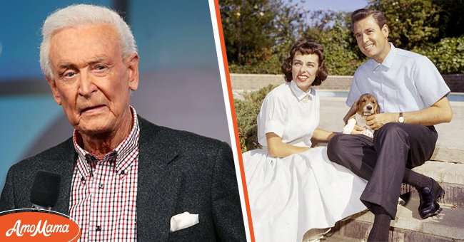 [Left] Picture of American game show host Bob Barker; [Right] Picture of Bob Barker, with his wife Dorothy Jo Barker | Source: Getty Images
