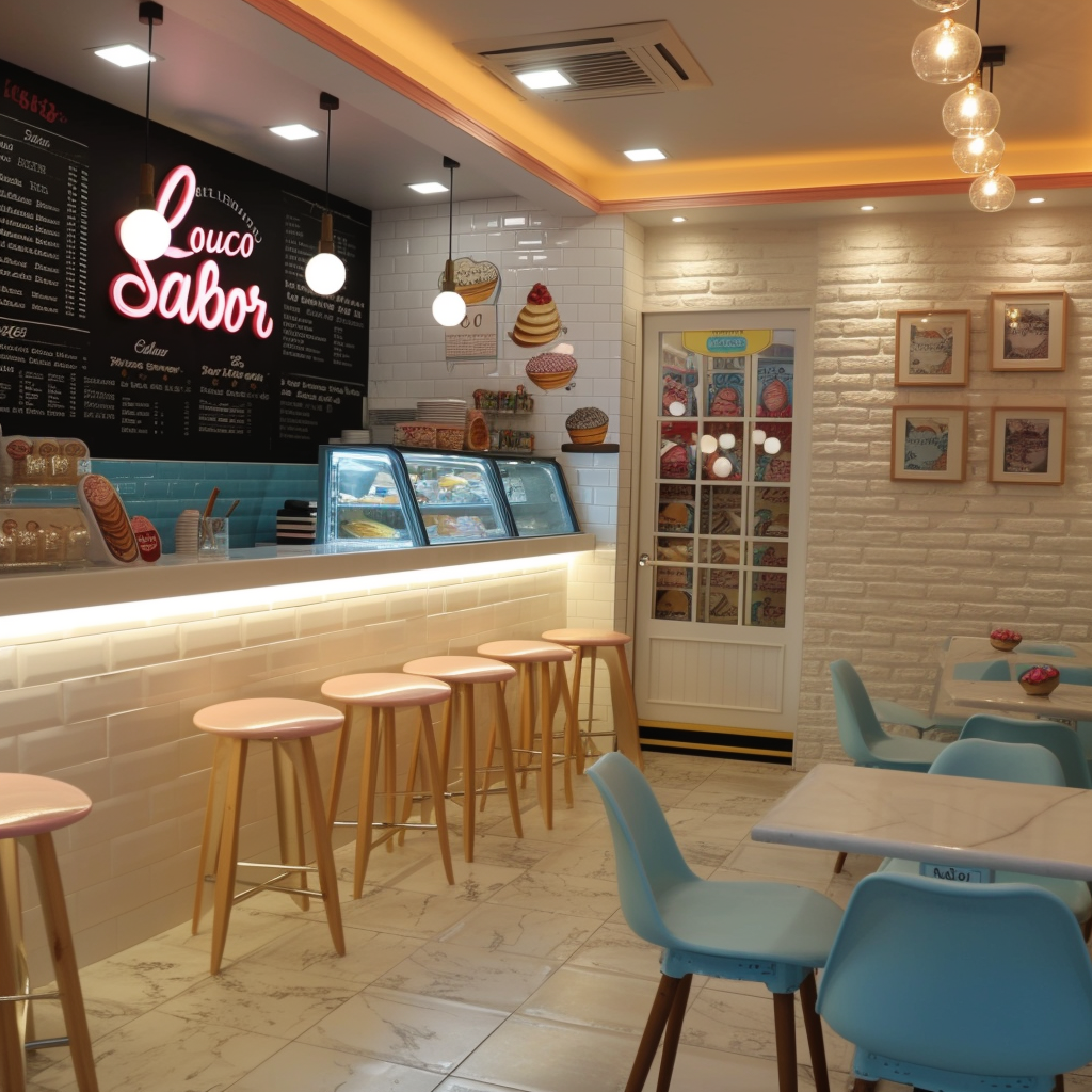 An ice-cream store | Source: Midjourney