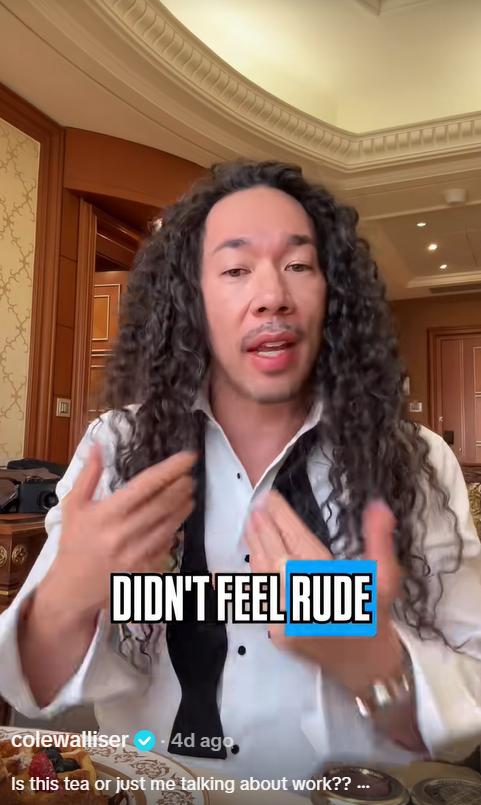 Cole Walliser shares his thoughts on the viral GLAMbot moment involving Jennifer Lopez | Source: TikTok/colewalliser