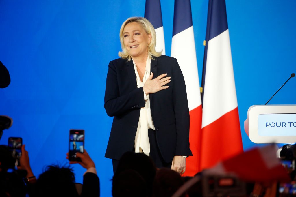 Marine Le Pen durant la campagne présidentielle 2022. І Sources : Getty Images