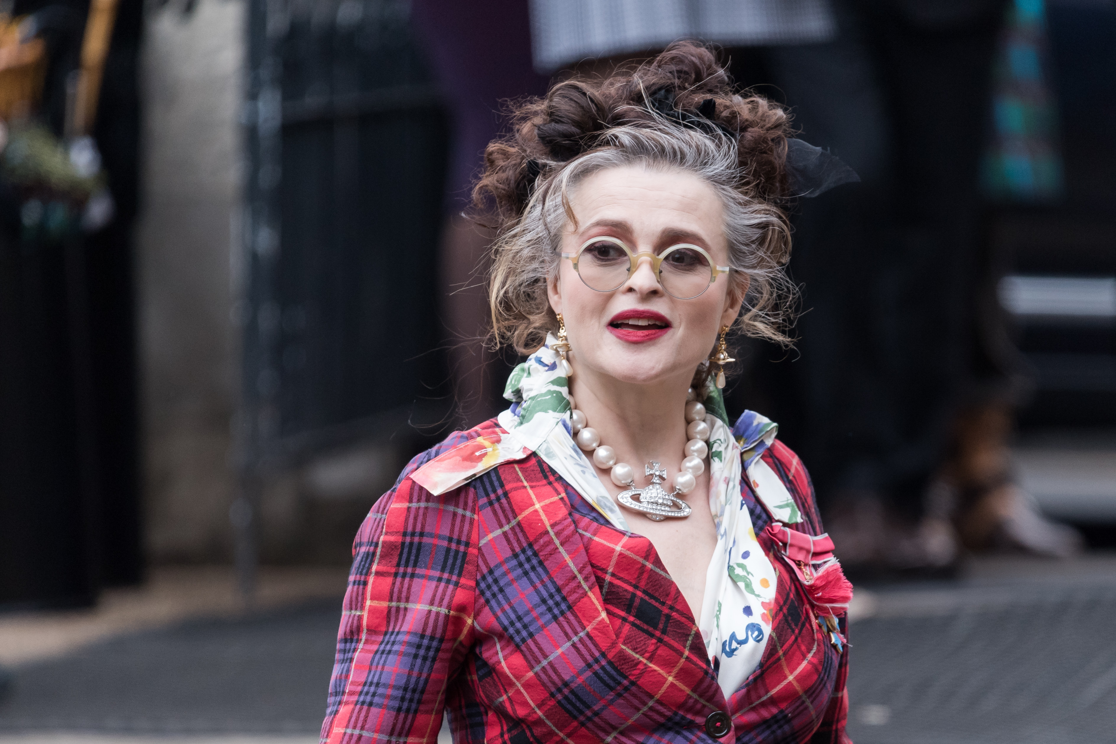 Helena Bonham Carter outside Southwark Cathedral on February 16, 2023 in London, United Kingdom. | Source: Getty Images