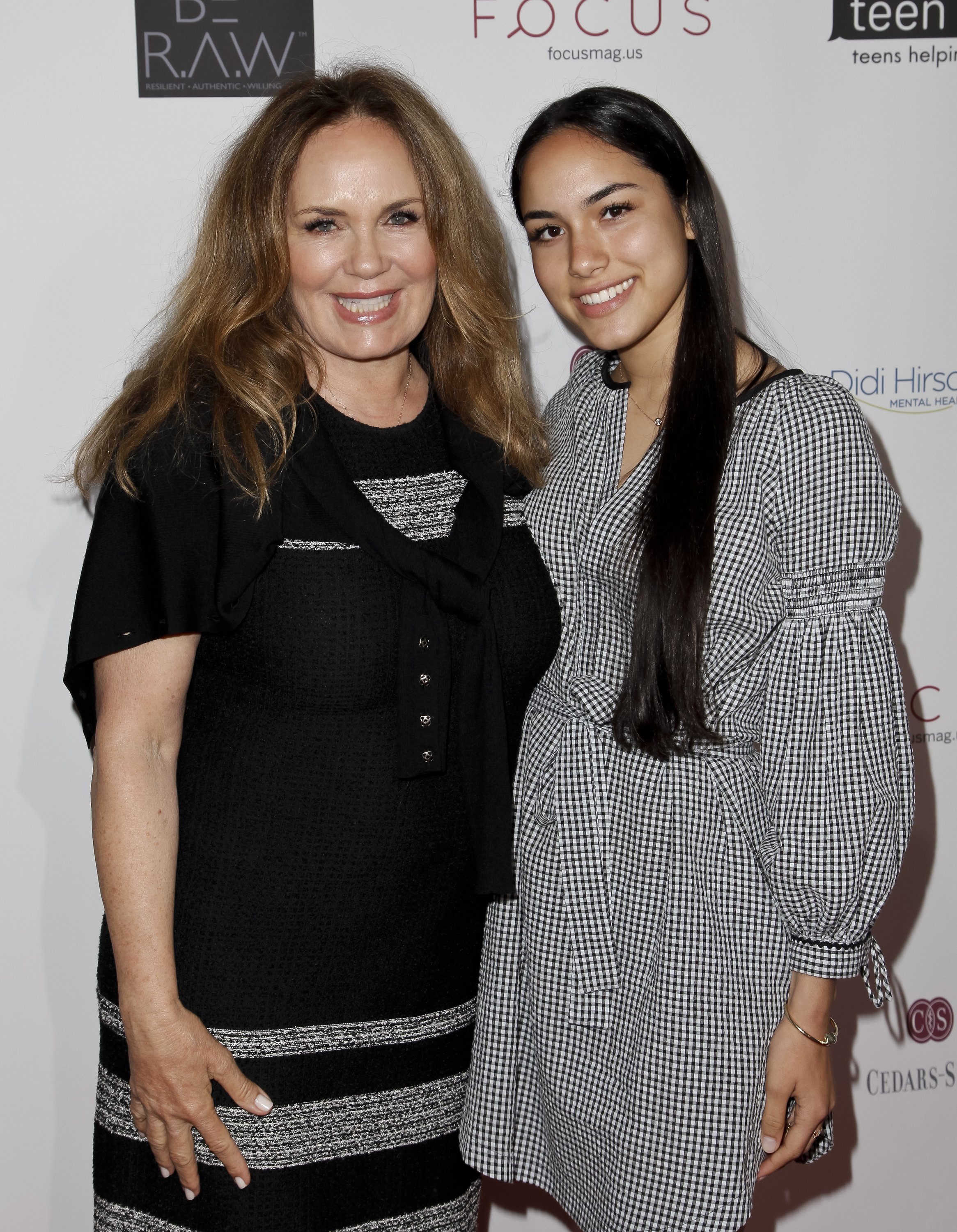 Catherine Bach and her daughter, Laura Lopez, at Teen Line's "Food For Thought" Luncheon on May 25, 2017, in Beverly Hills, California | Source: Getty Images