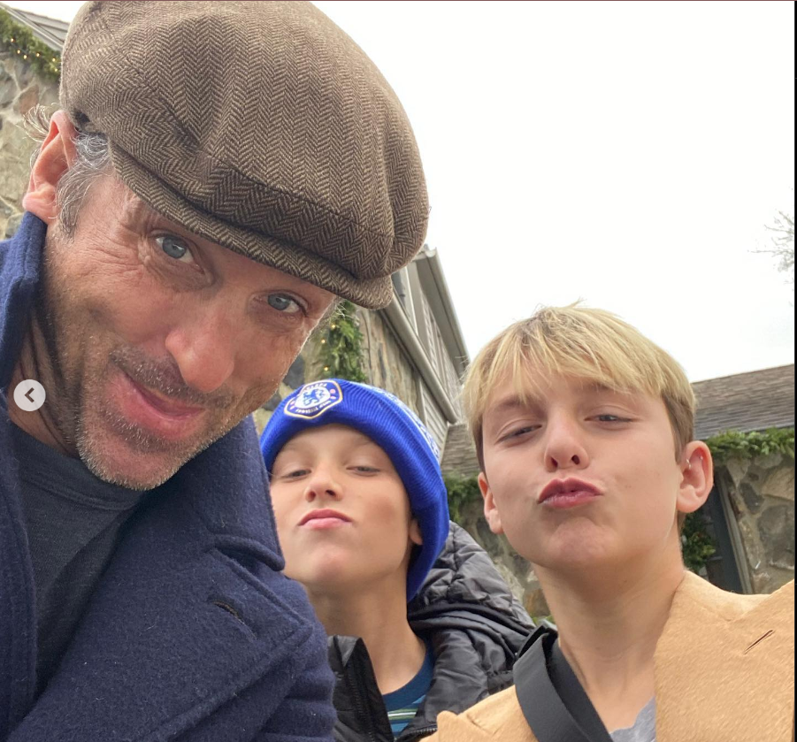 Patrick Dempsey with his twin sons from a post dated February 1, 2020 | Source: Instagram/patrickdempsey