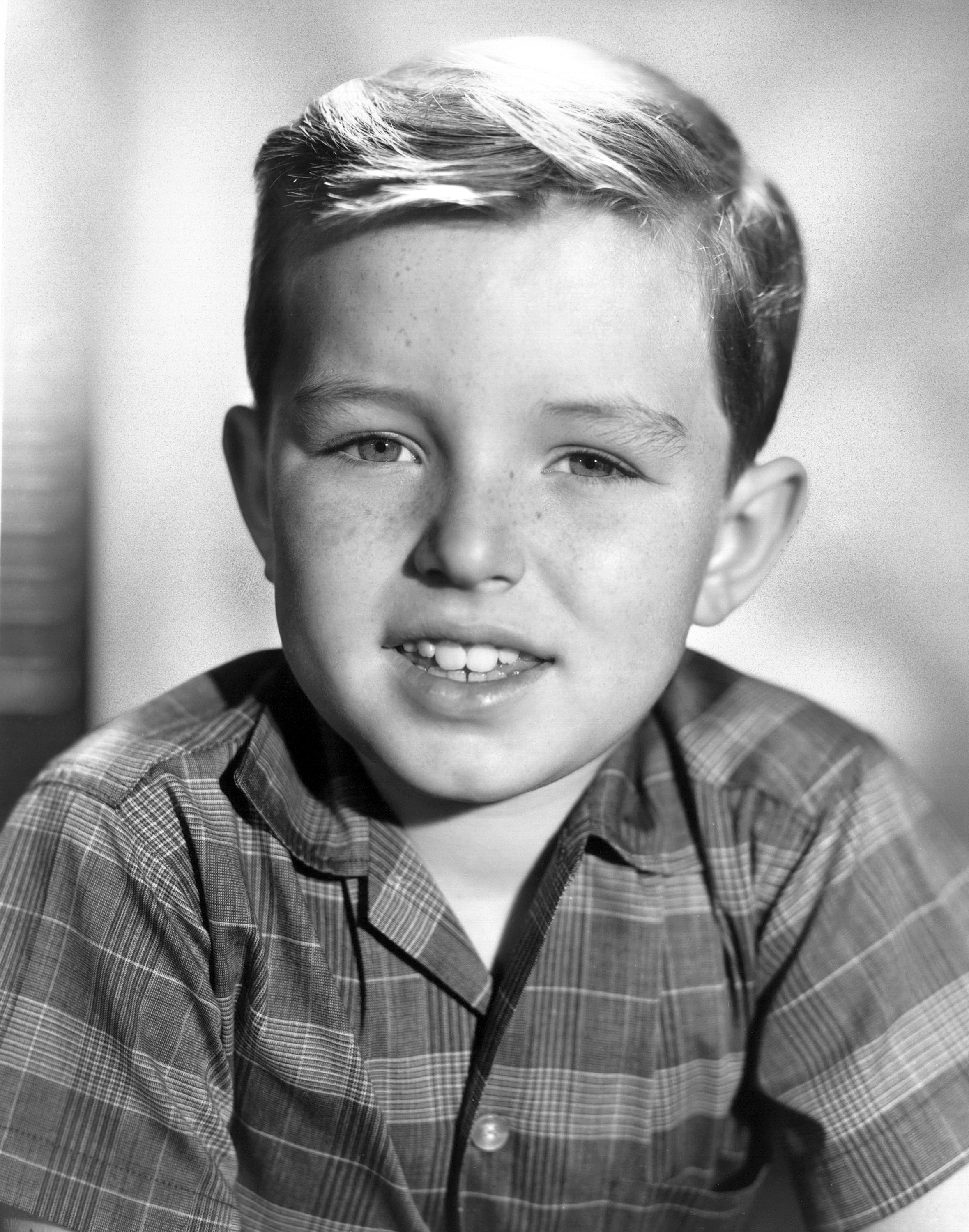 Jerry Mathers as  Beaver 'Theodore' Cleaver in "Leave It to Beaver" in Los Angeles, 1957 | Source: Getty Images