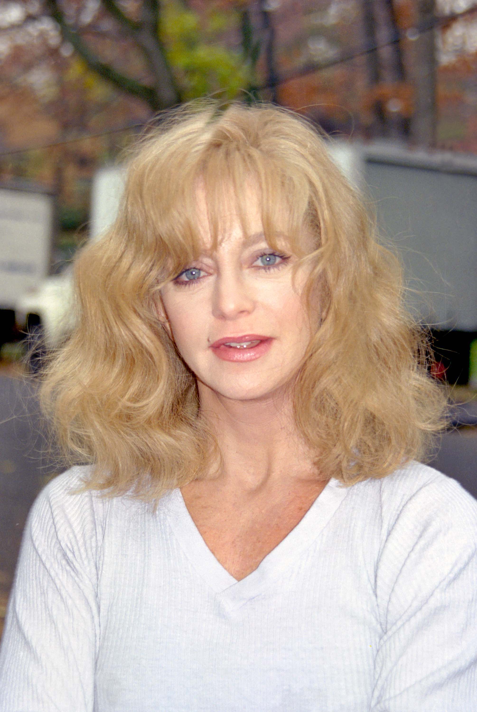 Goldie Hawn on the set of "Everyone Says I Love You" on April 14, 1995 in New York City. | Source: Getty Images