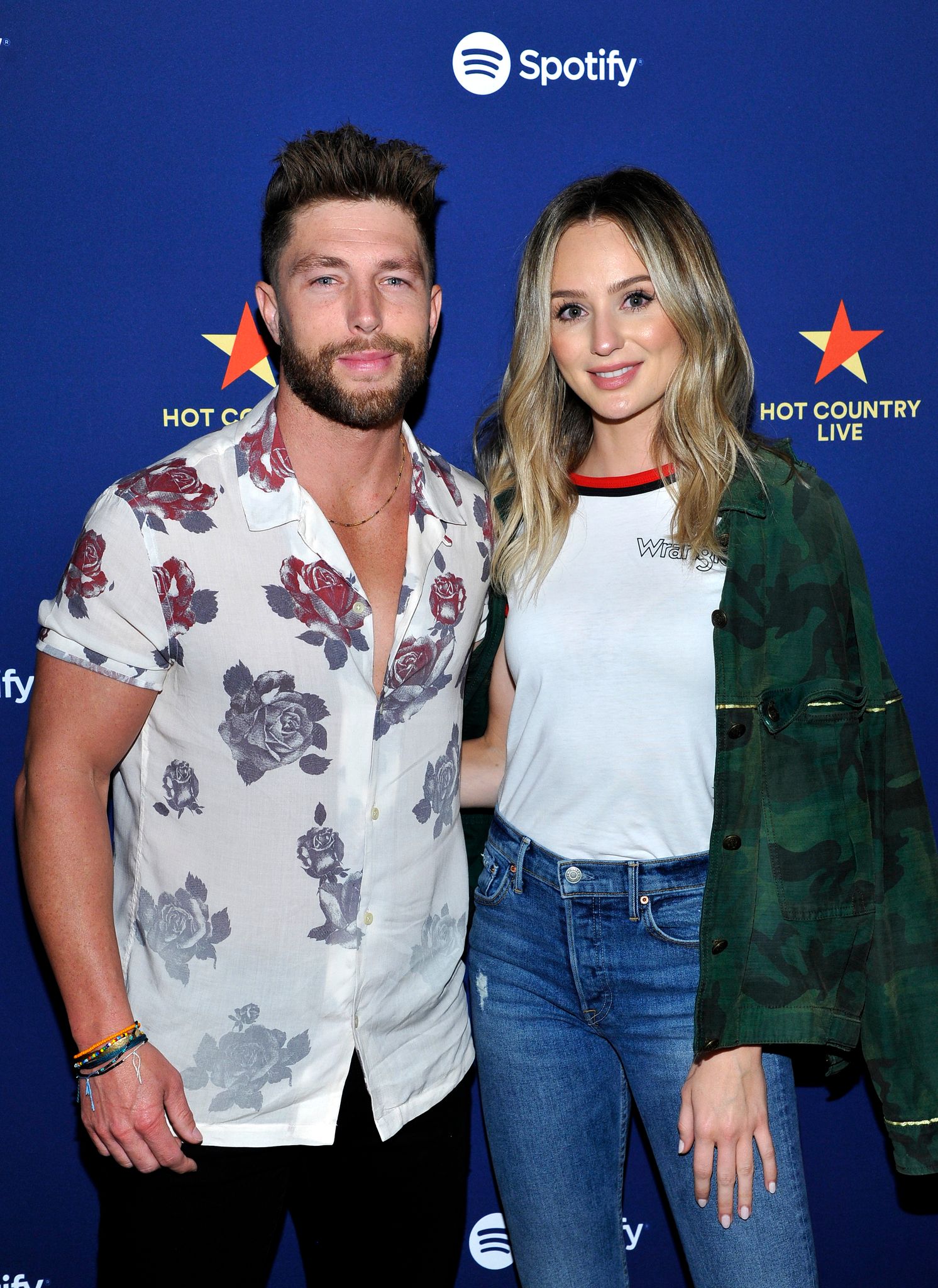 Chris Lane and Lauren Bushnell at Spotify's Hot Country Live Presents Florida Georgia Line in February 2019 in Los Angeles, California | Source: Getty Images