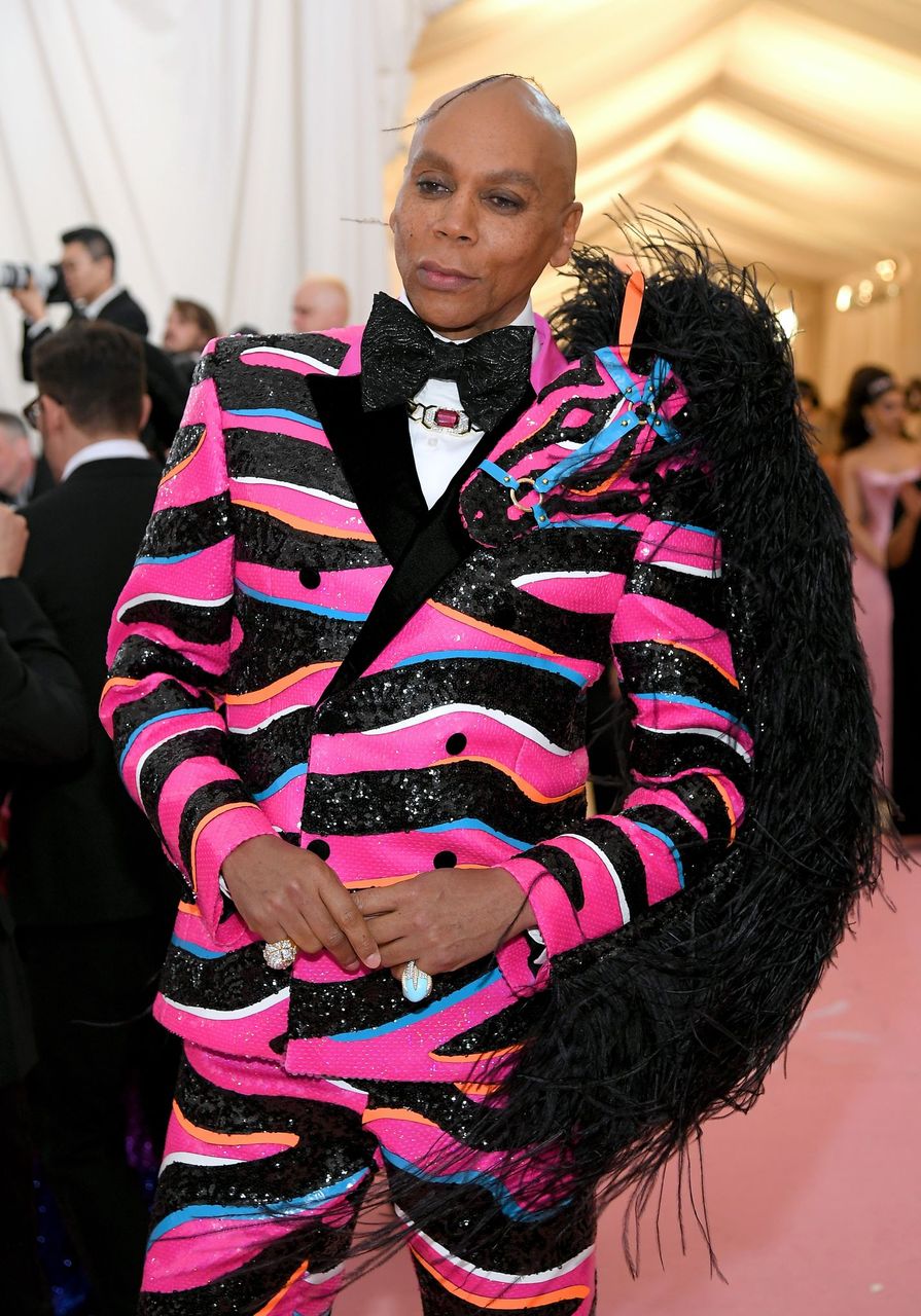 RuPaul attends The 2019 Met Gala Celebrating Camp: Notes on Fashion at Metropolitan Museum of Art on May 06, 2019 in New York City. | Source: Getty Images
