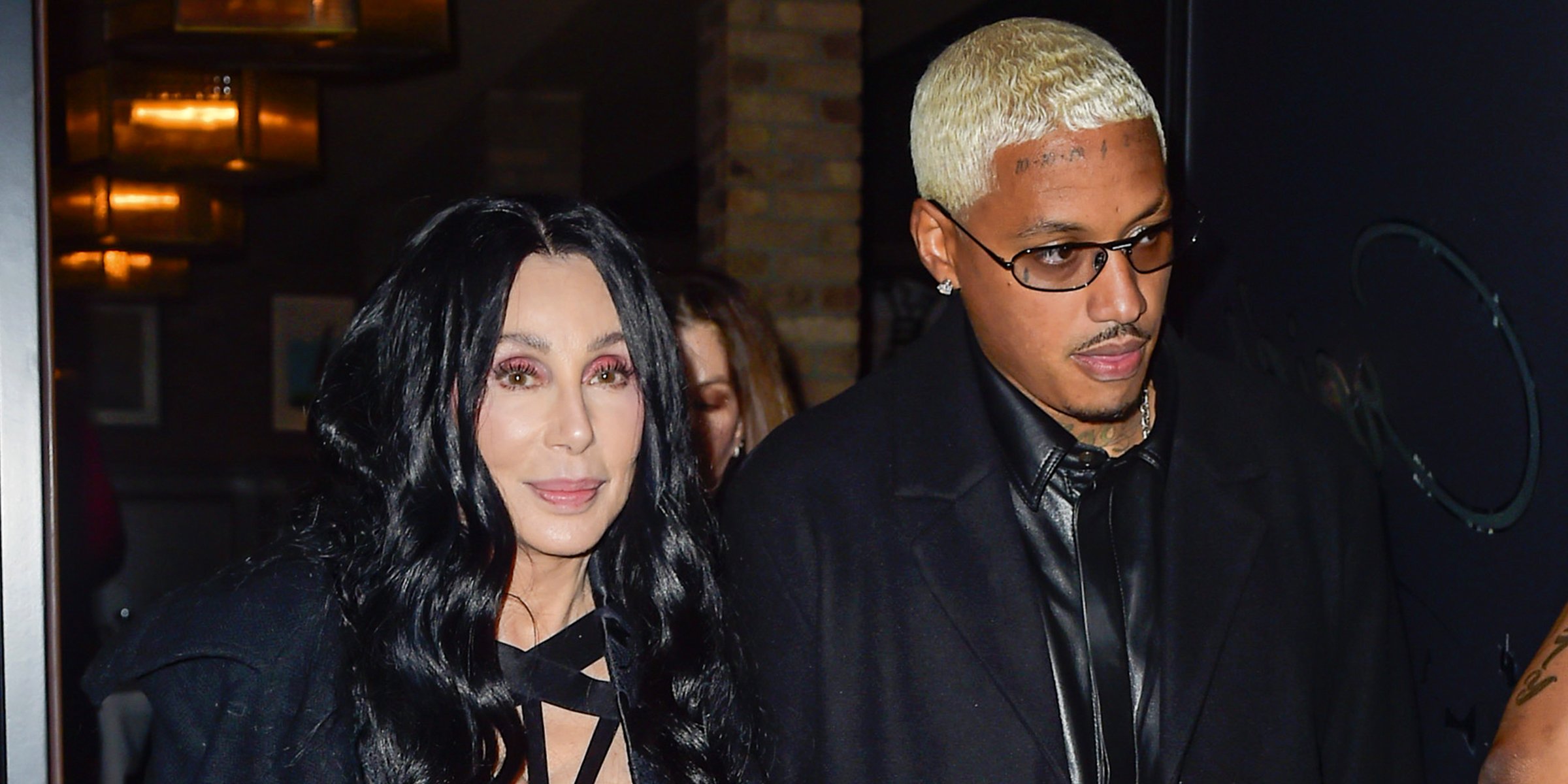 Cher and Alexander "AE" Are Photographed Leaving a Restaurant in West Hollywood | Source: Getty Images