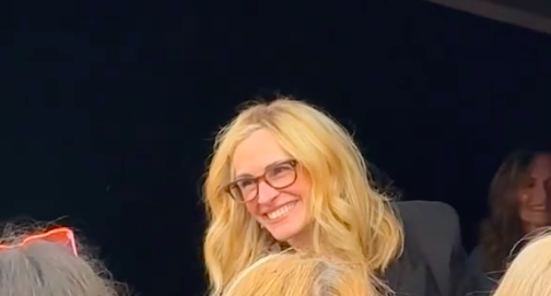 Julia Roberts interacting with fans at Taylor Swift's Dublin concert, posted on July 1, 2024 | Source: TikTok/kelleyfarrelly