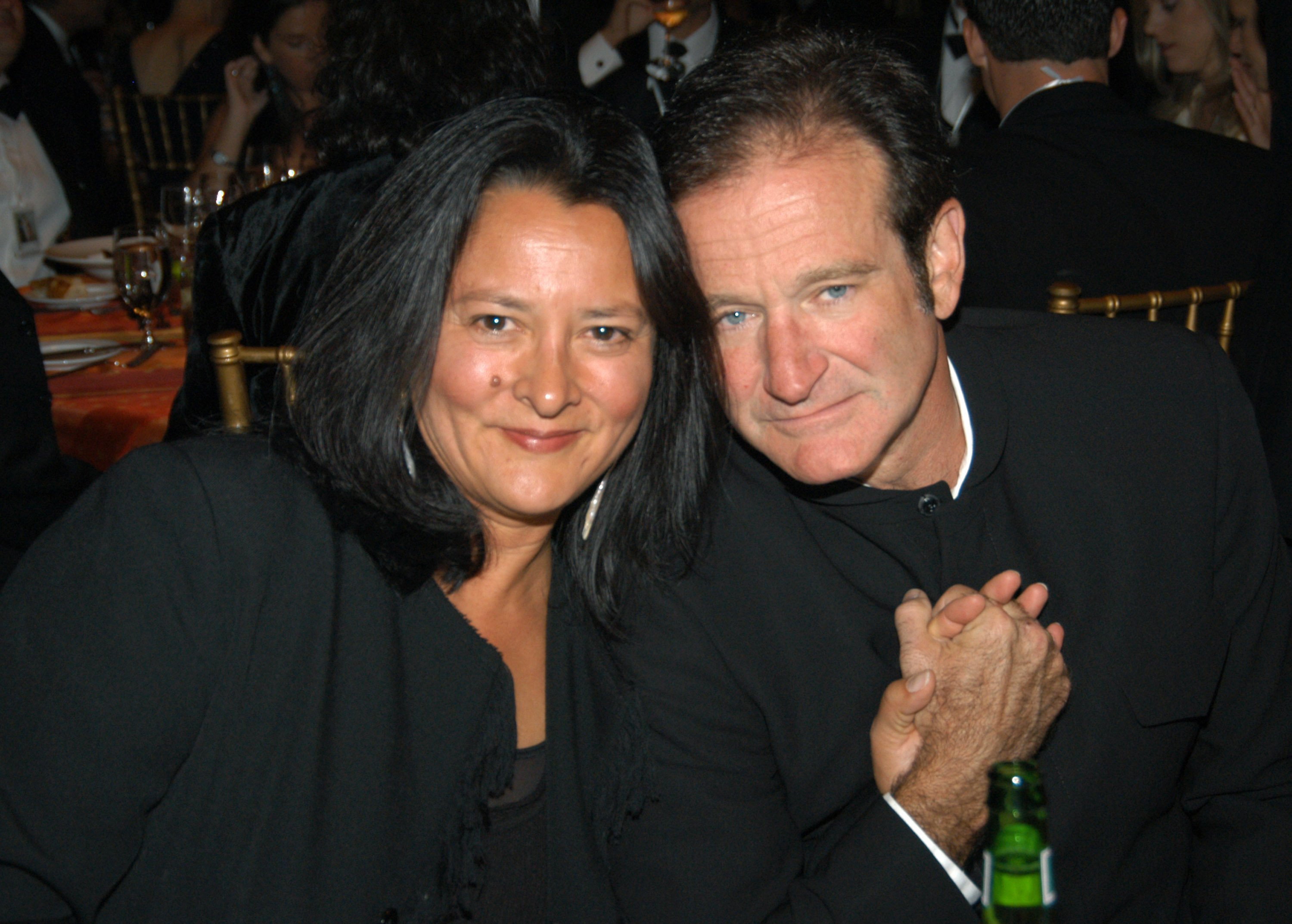 Robin Williams and Marsha Garces Williams at The Andre Agassi Charitable Foundation's 8th "Grand Slam for Children" Fundraiser - Dinner and Auction. | Source: Getty Images
