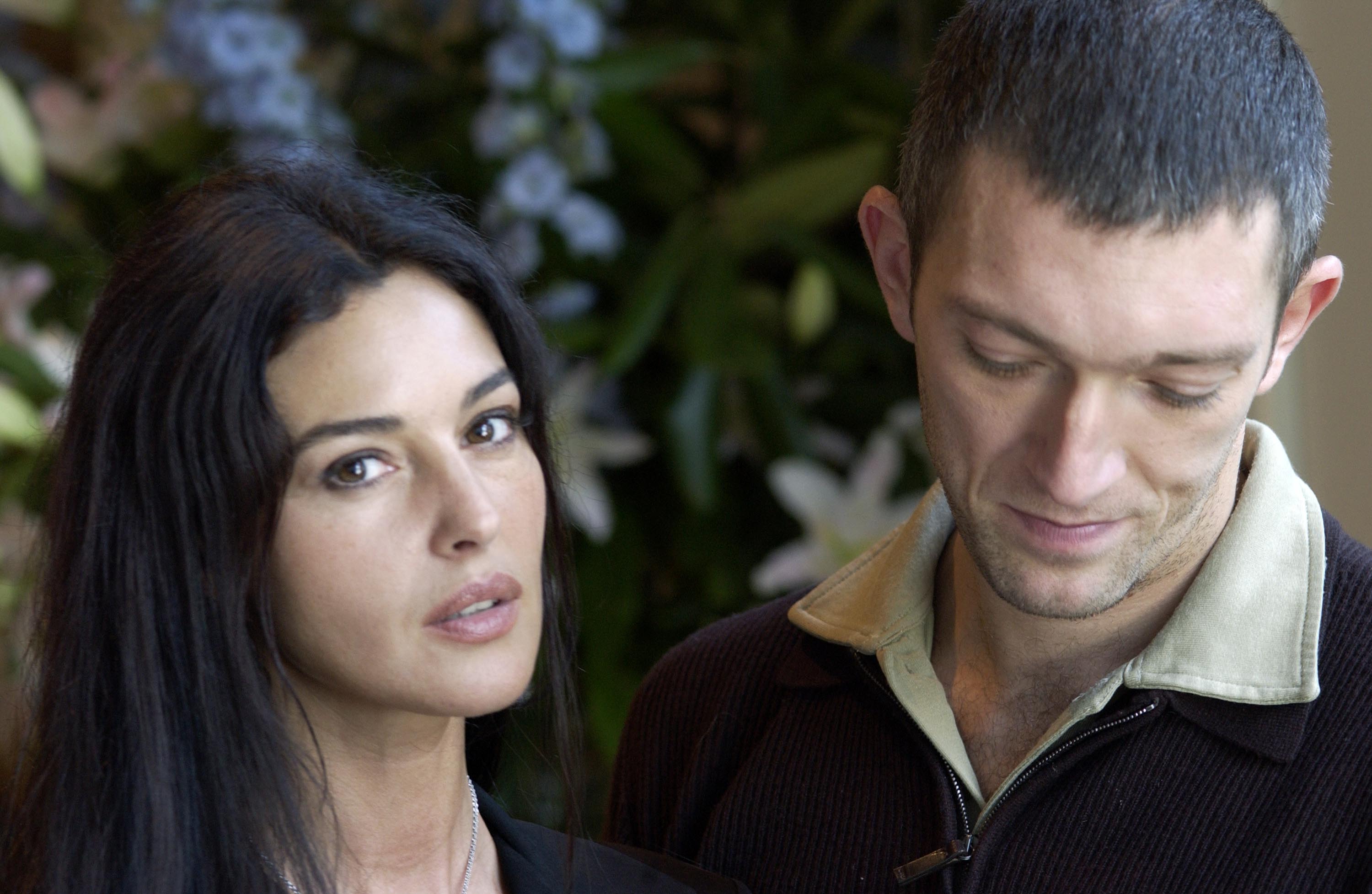 Monica Bellucci & Vincent Cassel during Toronto 2001 - The Brotherhood of the Wolf Portraits at Hotel Inter-Continental in Toronto, Canada | Source: Getty Images
