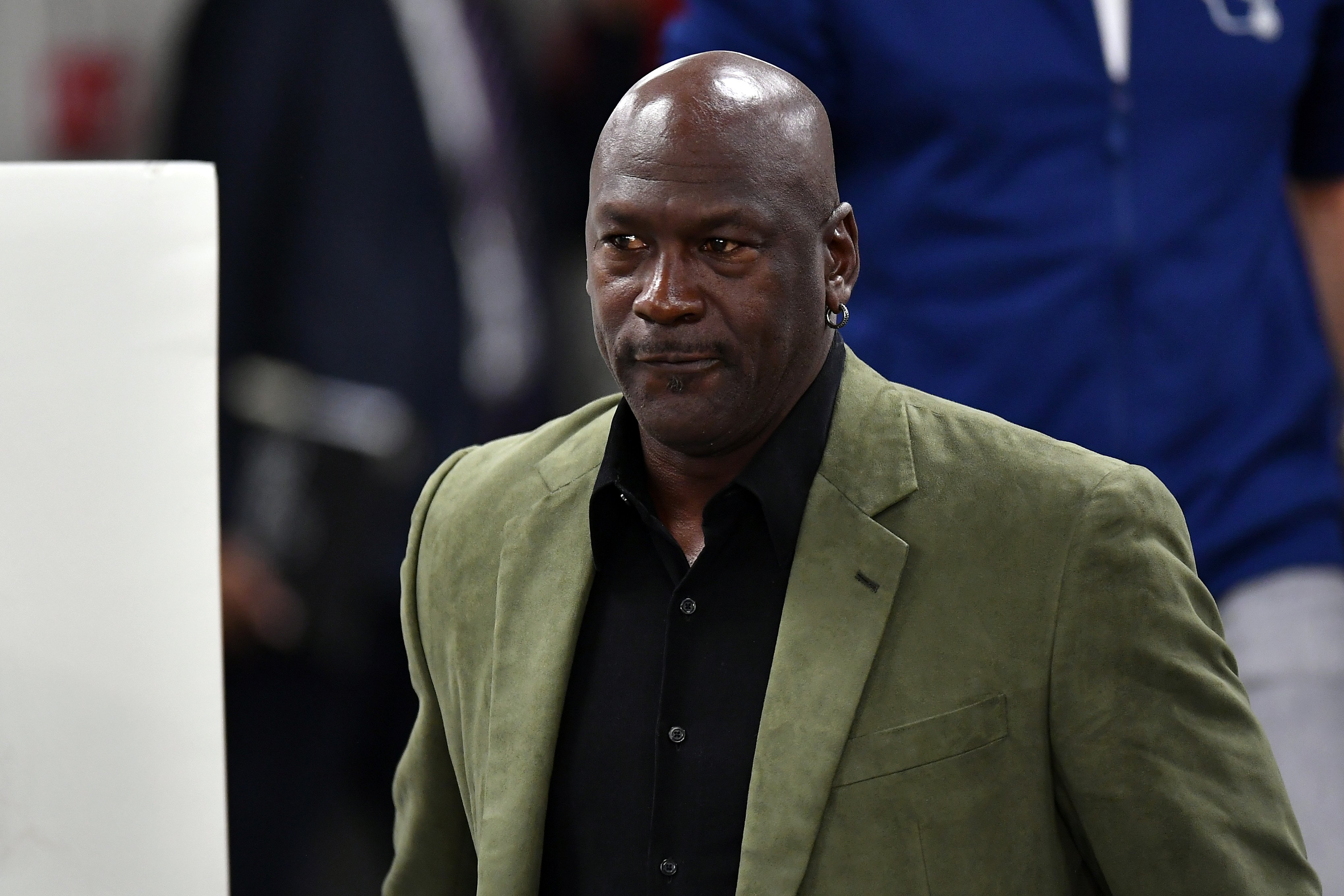 Michael Jordan attends a press conference before the NBA Paris Game match between Charlotte Hornets and Milwaukee Bucks on January 24, 2020. | Photo: Getty Images