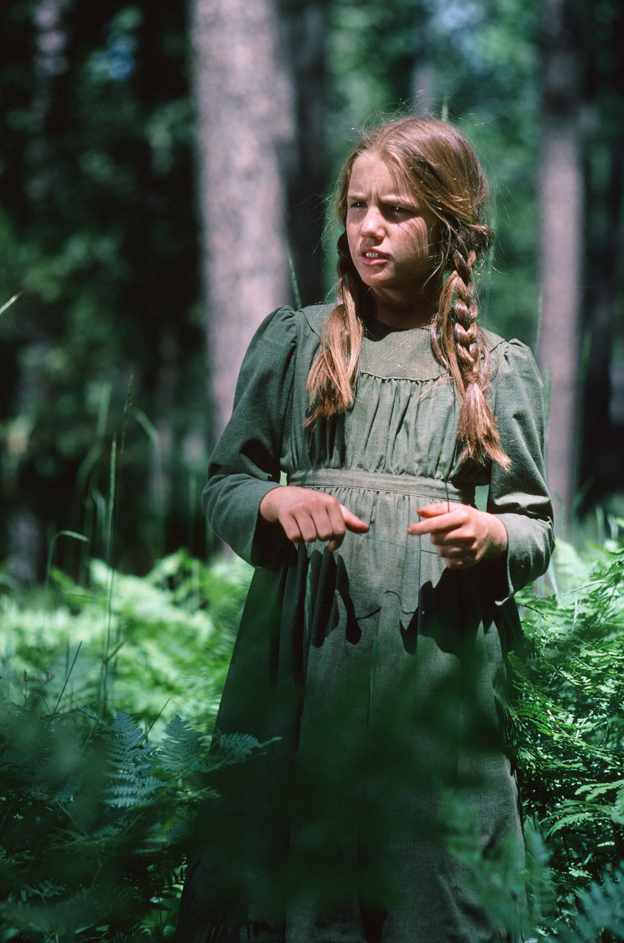 Melissa Gilbert on "Little House on the Prairie" in  1976. | Source: Getty Images 