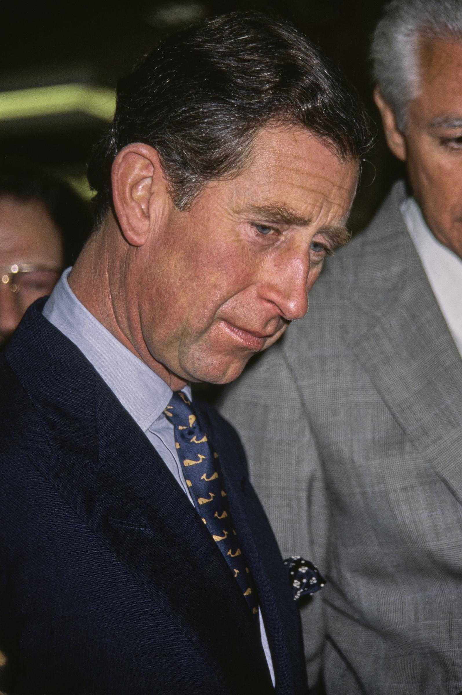 King Charles III visits the Puente Adult Job Training & Literacy Centre on South Boyle Avenue, Los Angeles, California, on November 2, 1994 | Source: Getty Images