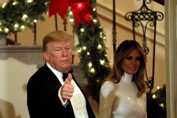  President Donald Trump and First Lady Melania Trump at the Congressional Ball at White House in Washington | Photo: Getty Images