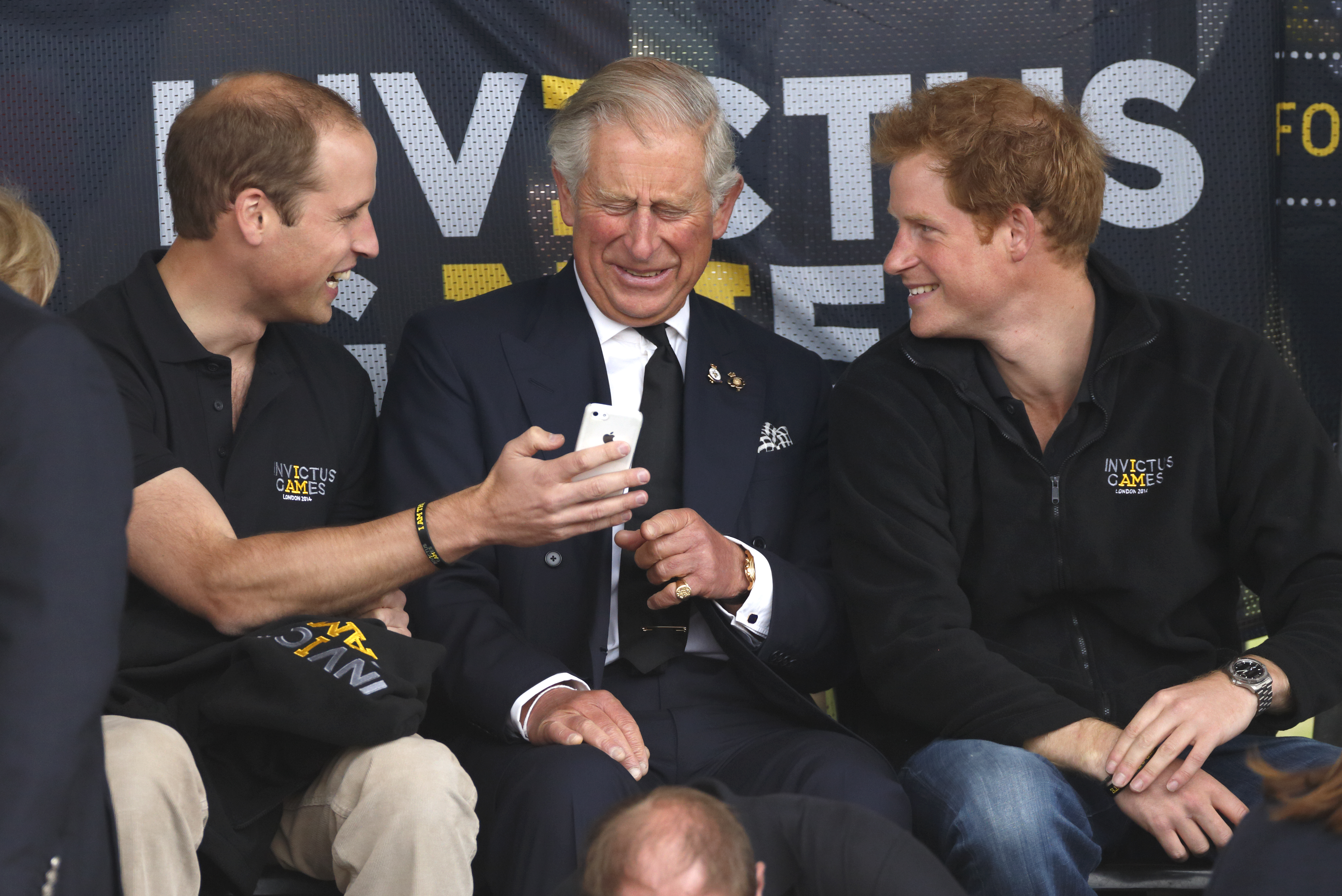 Prince William, Prince Charles and Prince Harry attend the Invictus Games on September 11, 2014 in London, England | Source: Getty Images