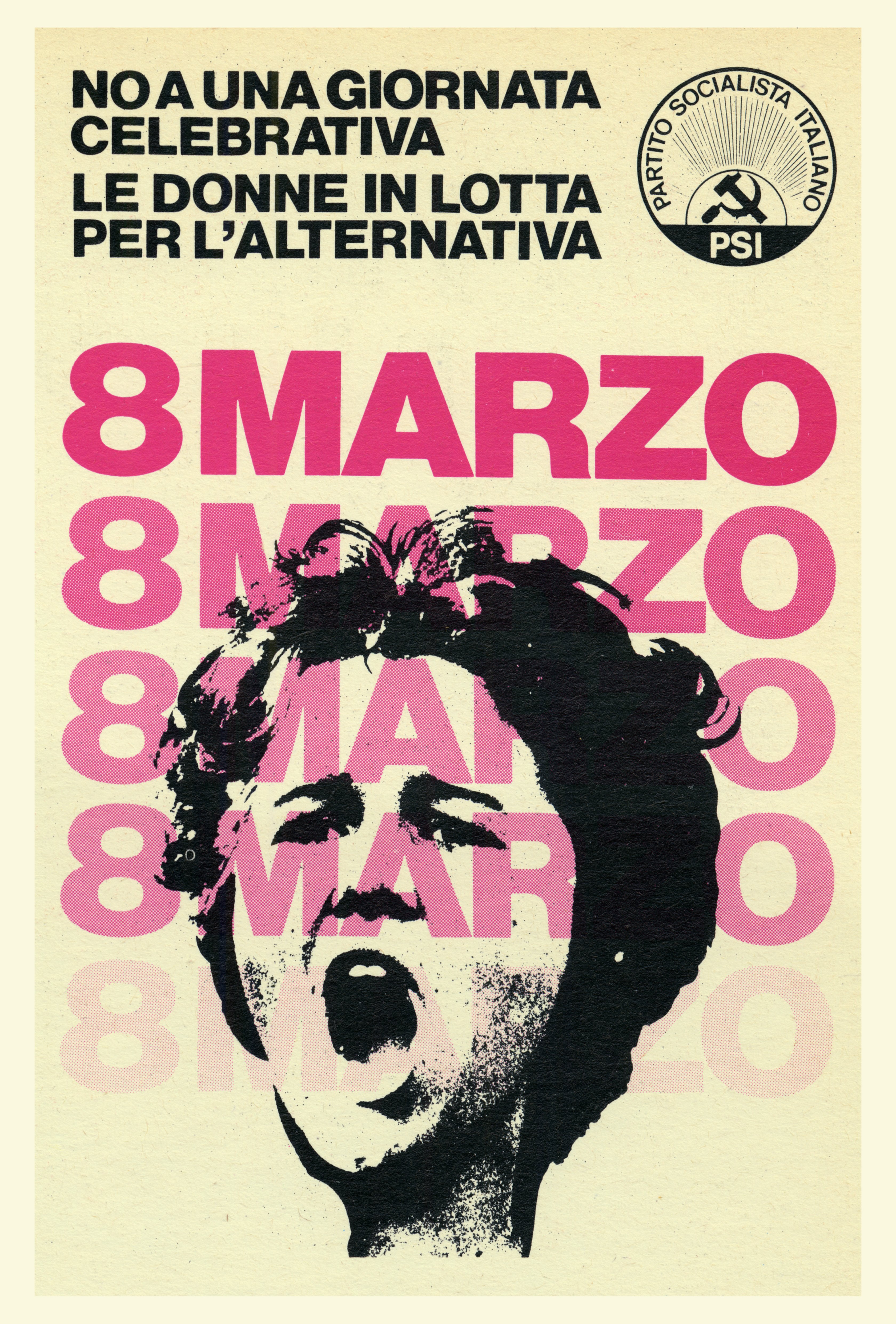 Afiche del Día de la Mujer de Roma, Italia de 1975. | Foto: Getty Images