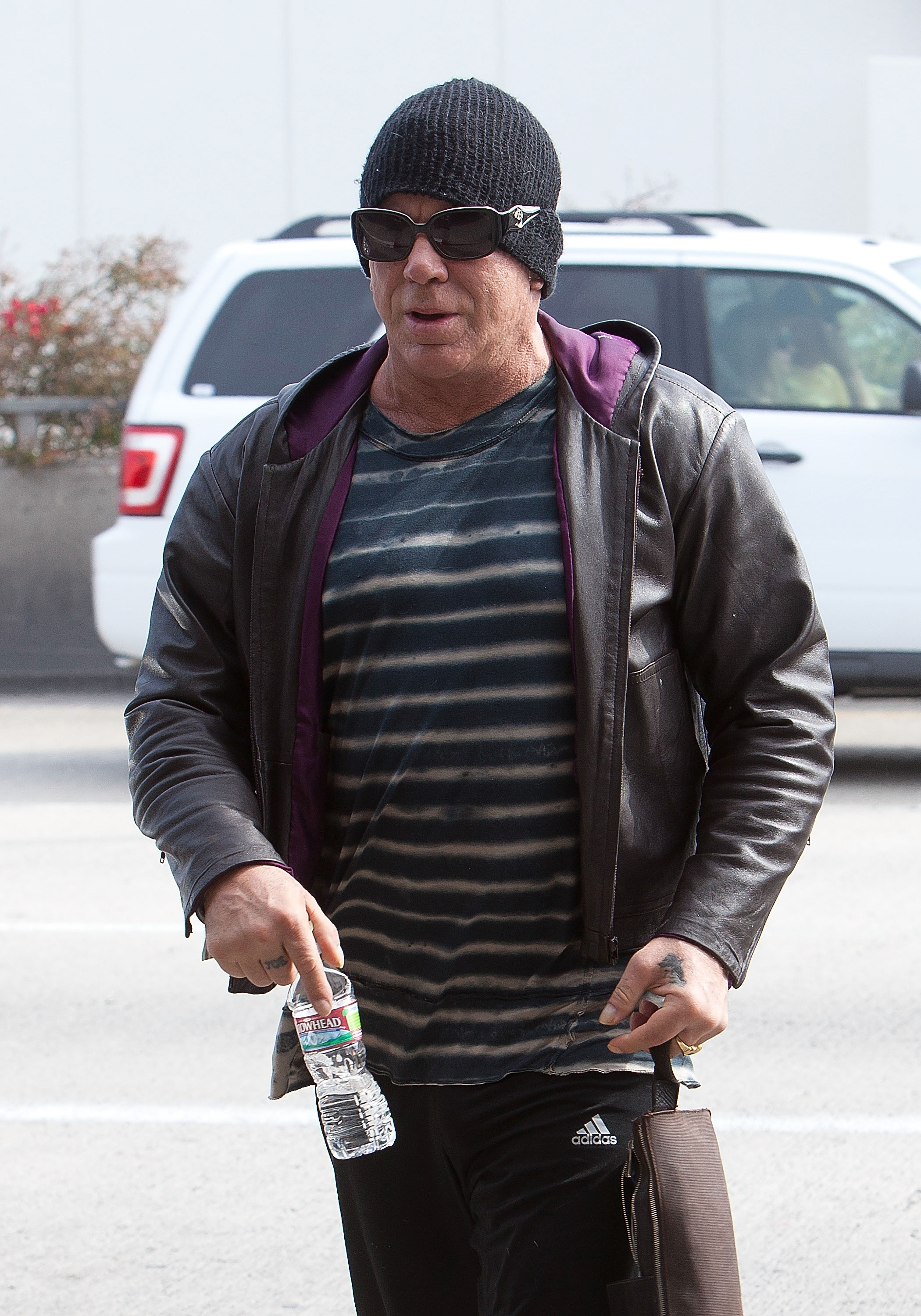 Mickey Rourke seen at Los Angeles International Airport on March 23, 2012 in Los Angeles, California. | Source: Getty Images