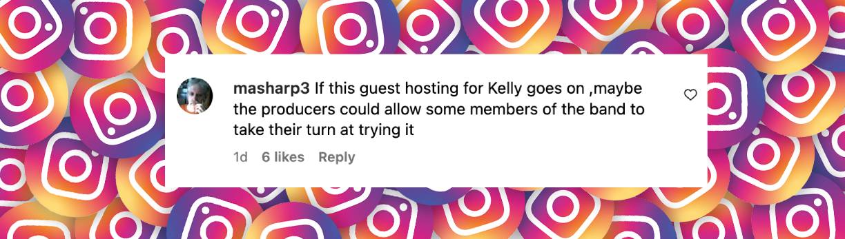 Netizen comment about Brooke Shields as a guest host for "The Kelly Clarkson Show," posted on March 10, 2025. | Source: Instagram/kellyclarksonshow