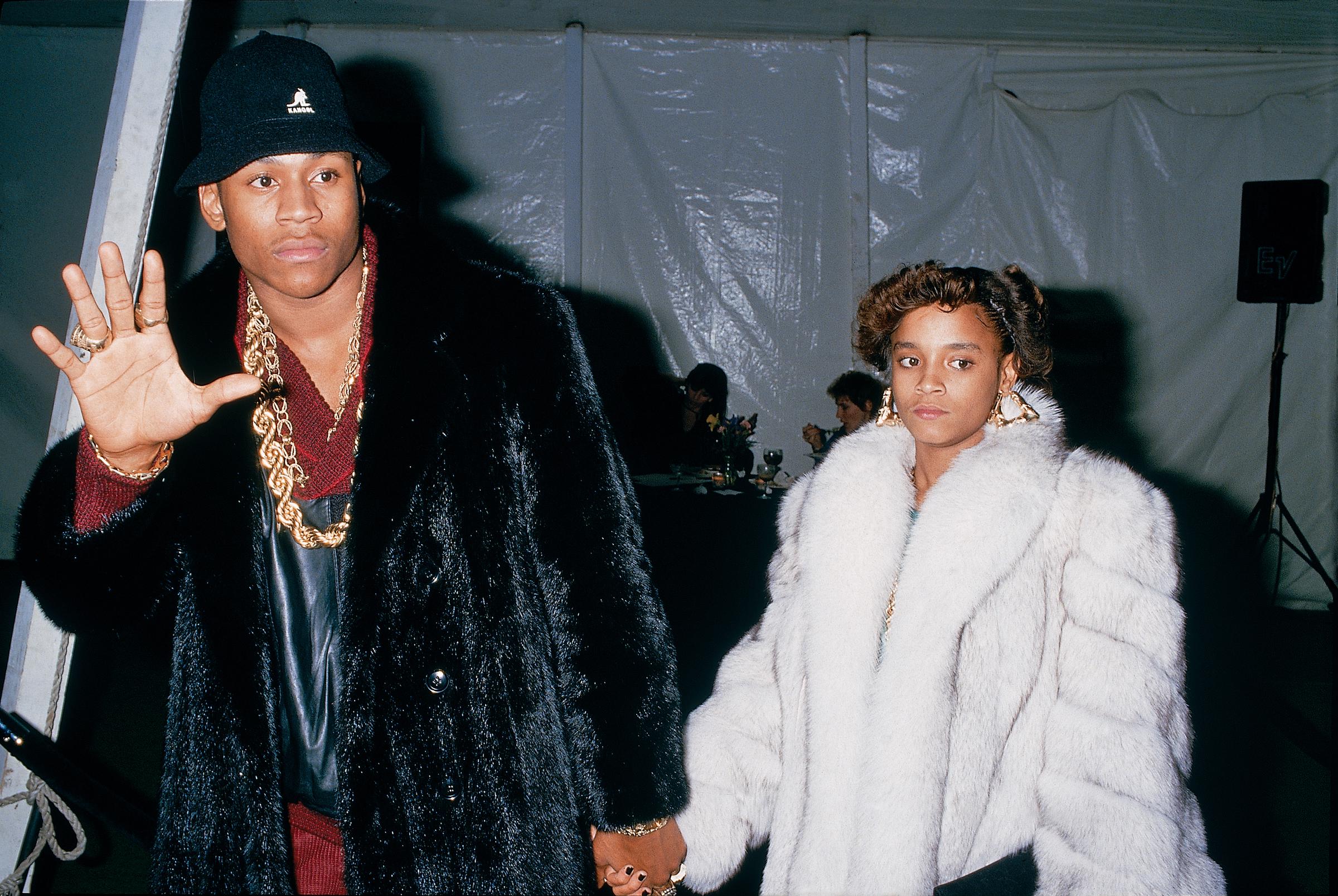 LL Cool J and Simone Johnson arrive at the 1988 American Music Awards party | Source: Getty Images