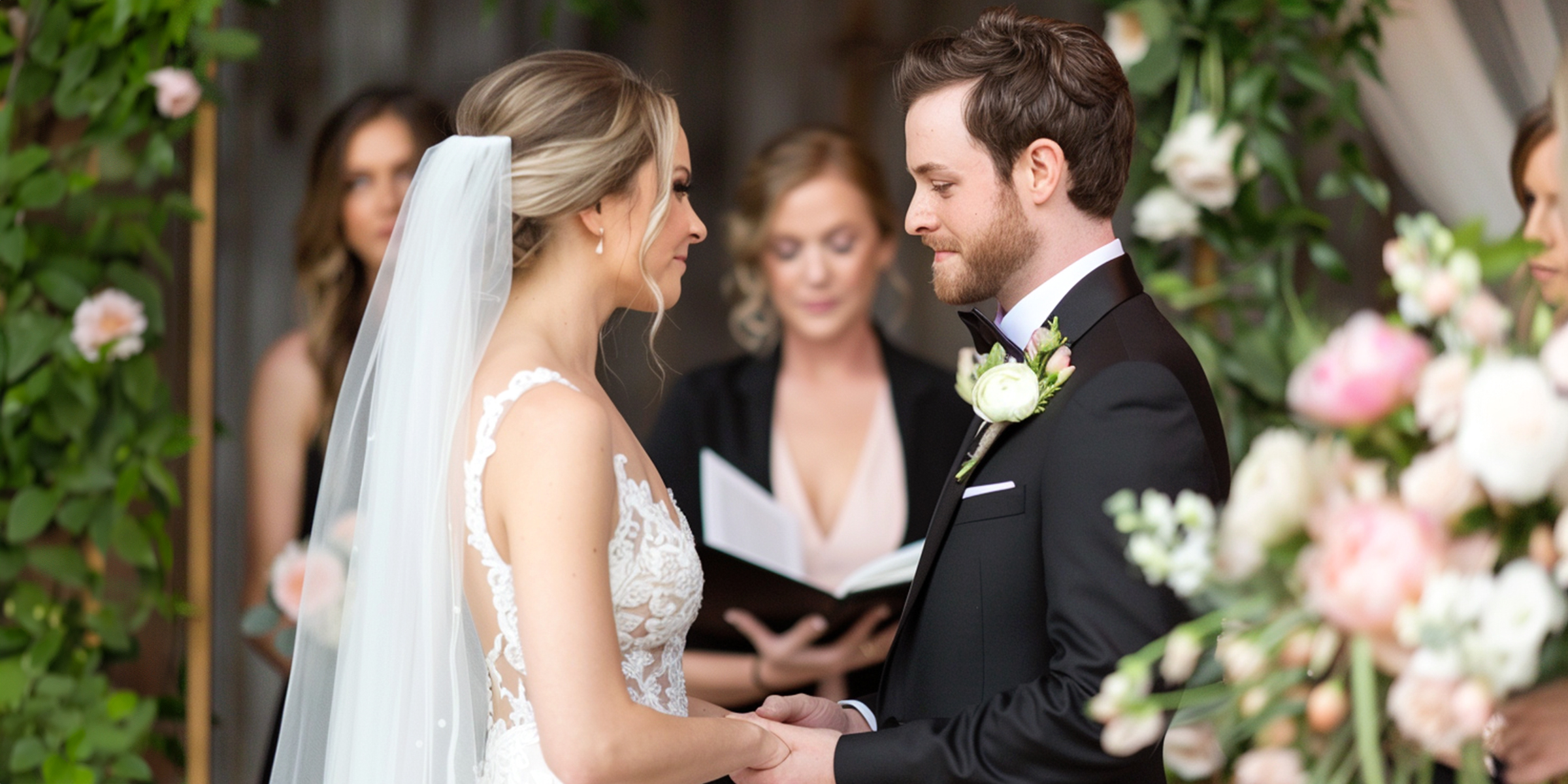 A couple exchange vows during their wedding ceremony | Source: Amomama