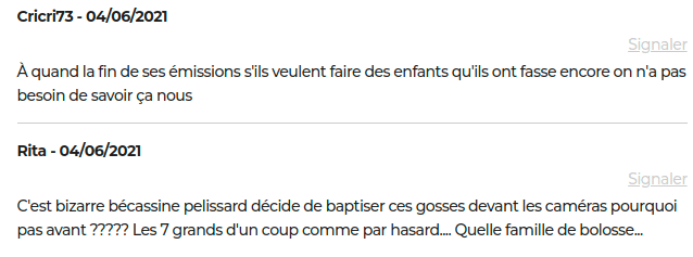 Image des commentaire présents dans le groupe Facebook. | Getty Images