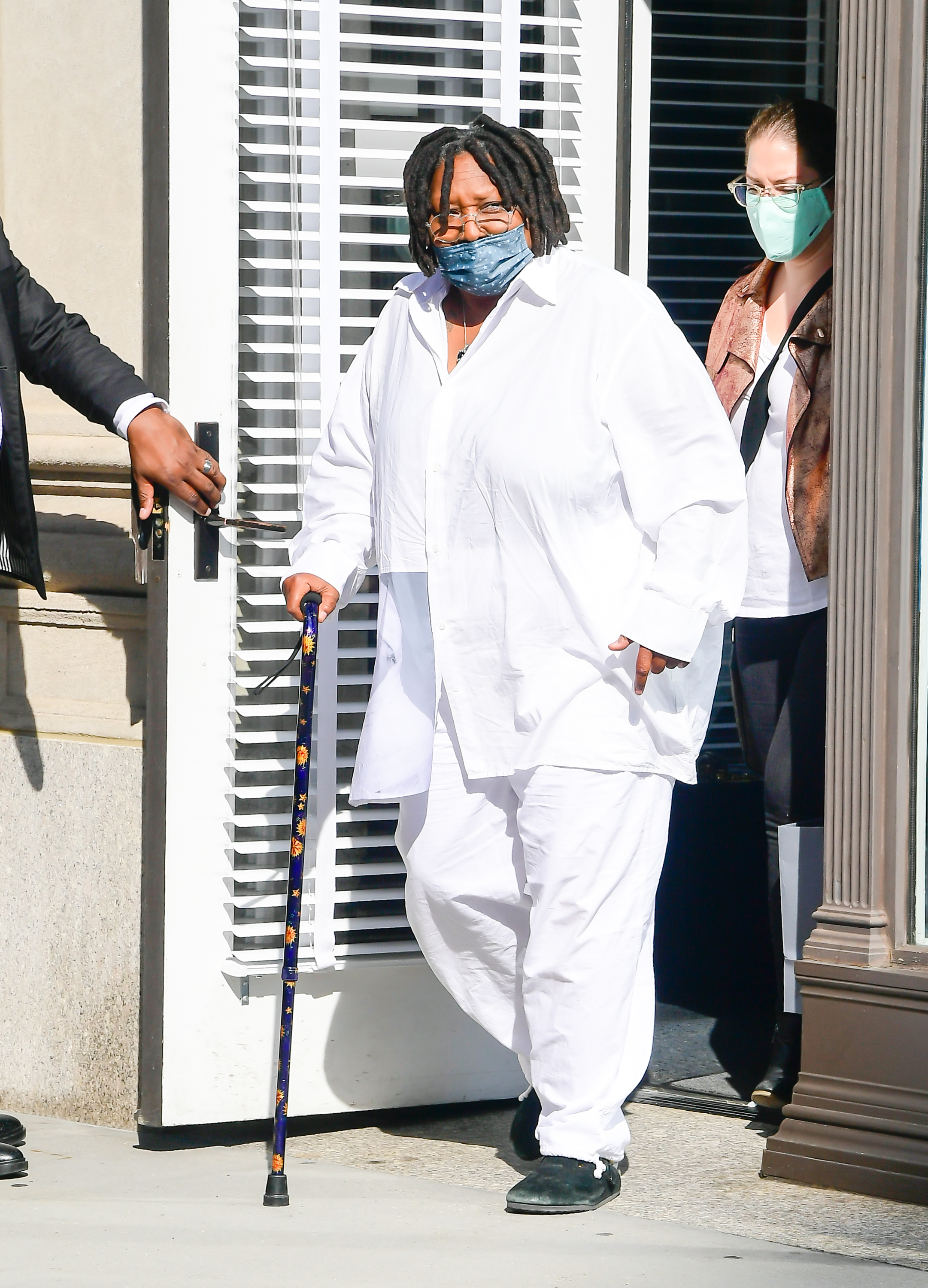 Whoopi Goldberg seen leaving the Thom Browne store on October 7, 2021, in New York. | Source: Getty Images