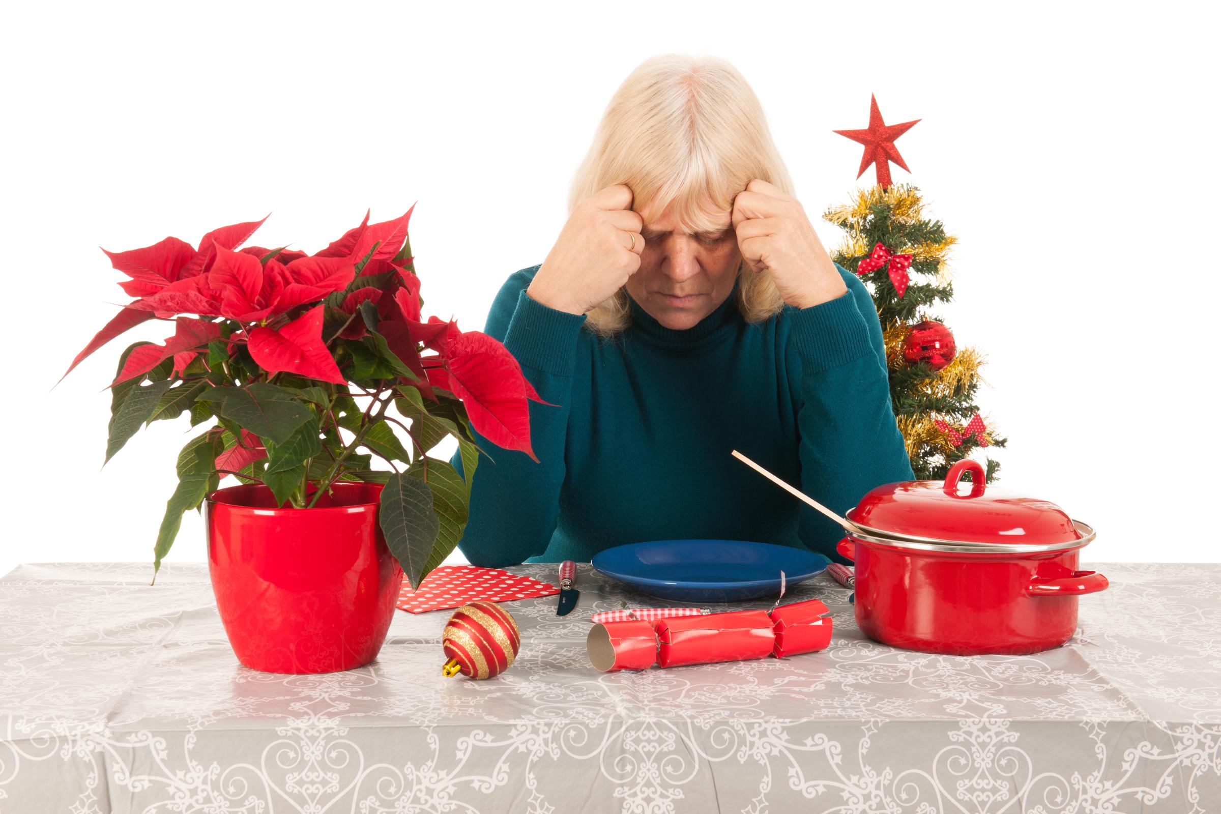 Distressed woman during the holidays | Source: Shutterstock