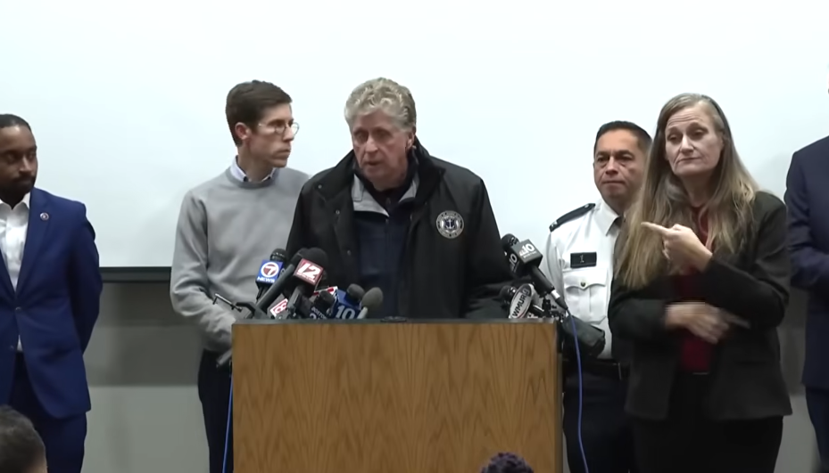 Rhode Island Governor Daniel McKee giving updates on the investigation into the shooting at Brown University, dated December 15, 2025 | Source: YouTube/ CBS News