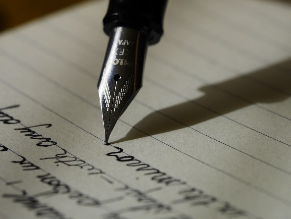 Writing with a fountain pen | Source: Unsplash