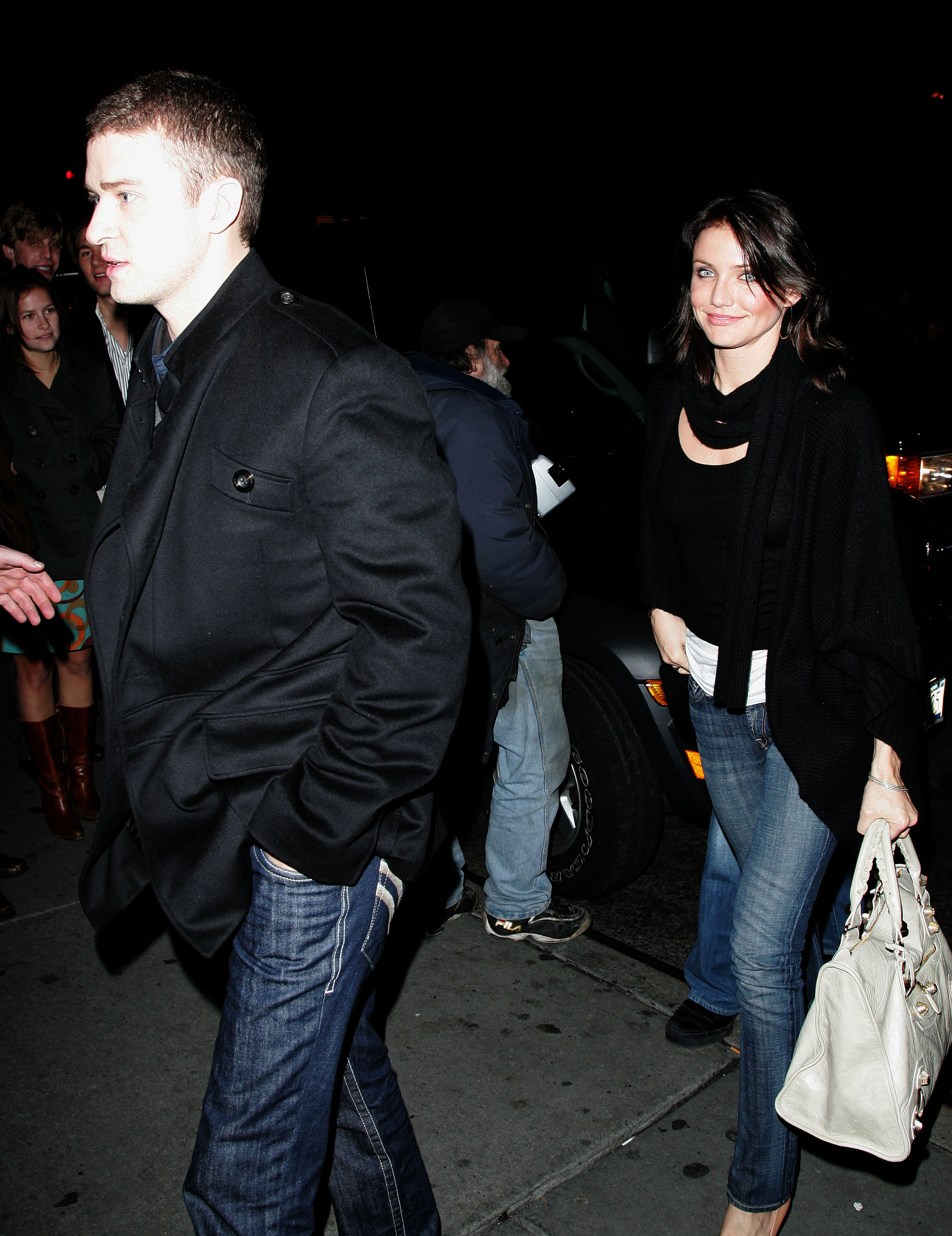 Justin Timberlake and Cameron Diaz in New York City on December 17, 2006 | Source: Getty Images