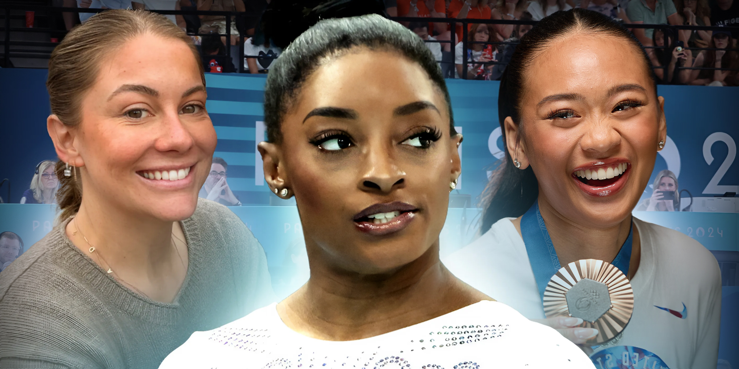 Shawn Johnson East | Simone Biles | Sunisa Lee | Source: Getty Images