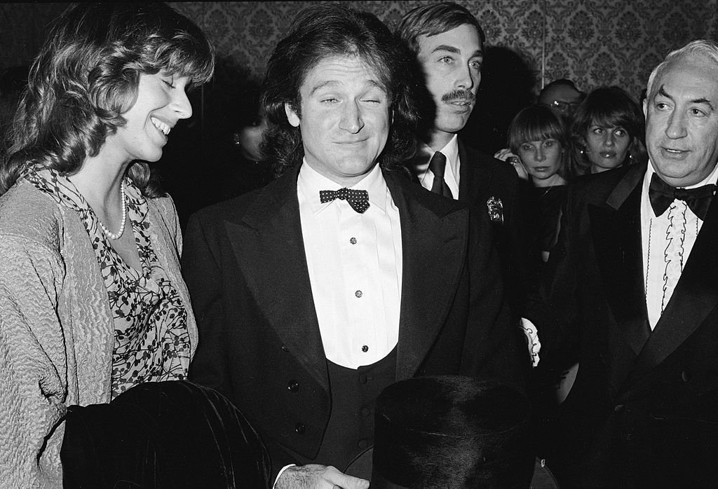 Robin Williams and Valerie Velardi at the Golden Globe Awards in the Beverly Hills Hilton Hotel on January 27, 1979. | Source: Getty Images