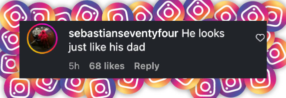 A fan reacts to the appearance of Heidi Klum and Seal's son, Henry, from a post dated October 23, 2025 | Source: Instagram/fashionbombdaily