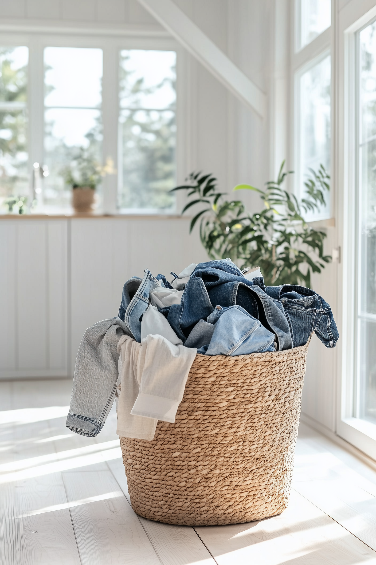 Clothes in a laundry basket | Source: Midjourney