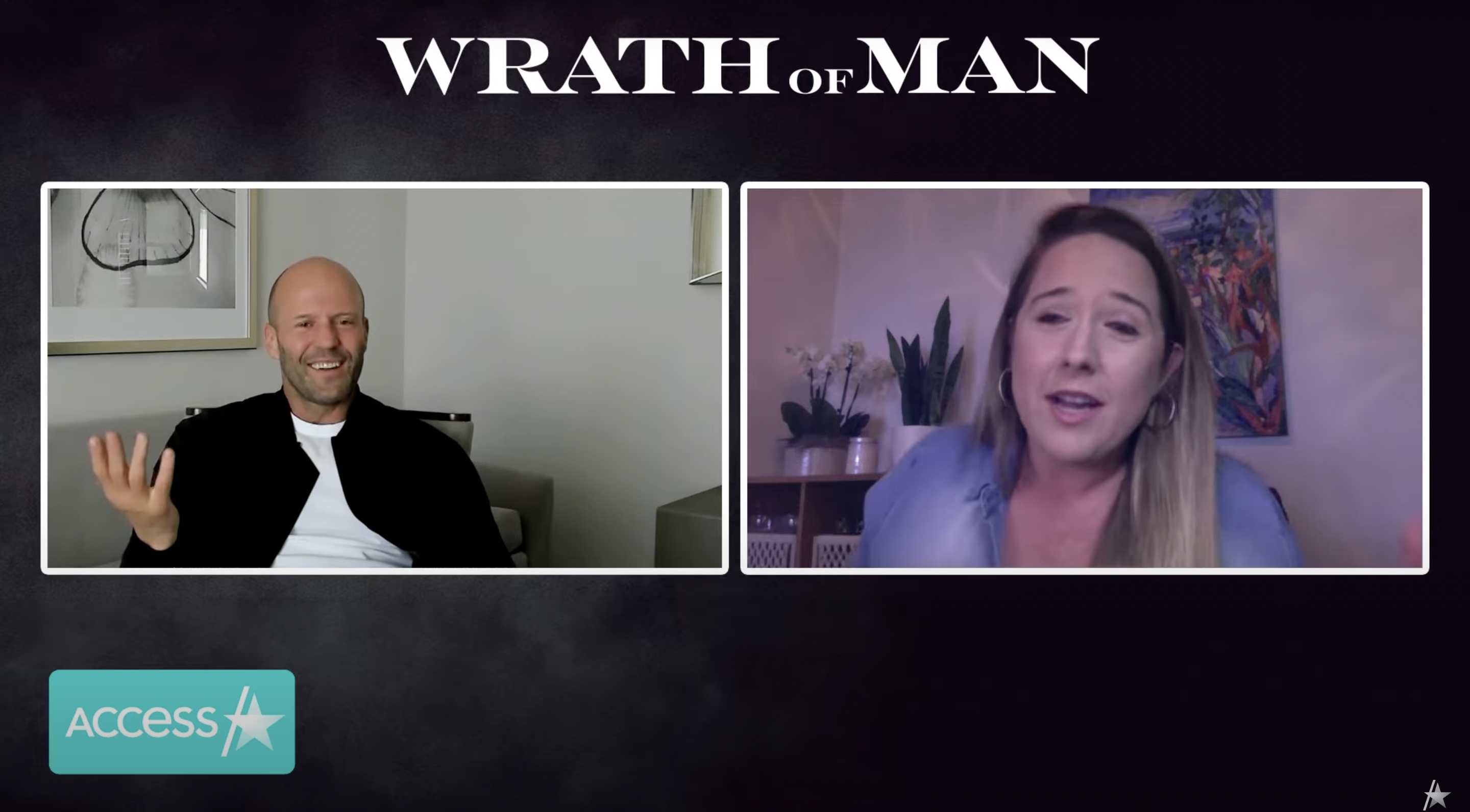 Jason Statham reacts to being World’s 3rd Sexiest Bald Man in 2021 | Source: Youtube.com/@AccessHollywood
