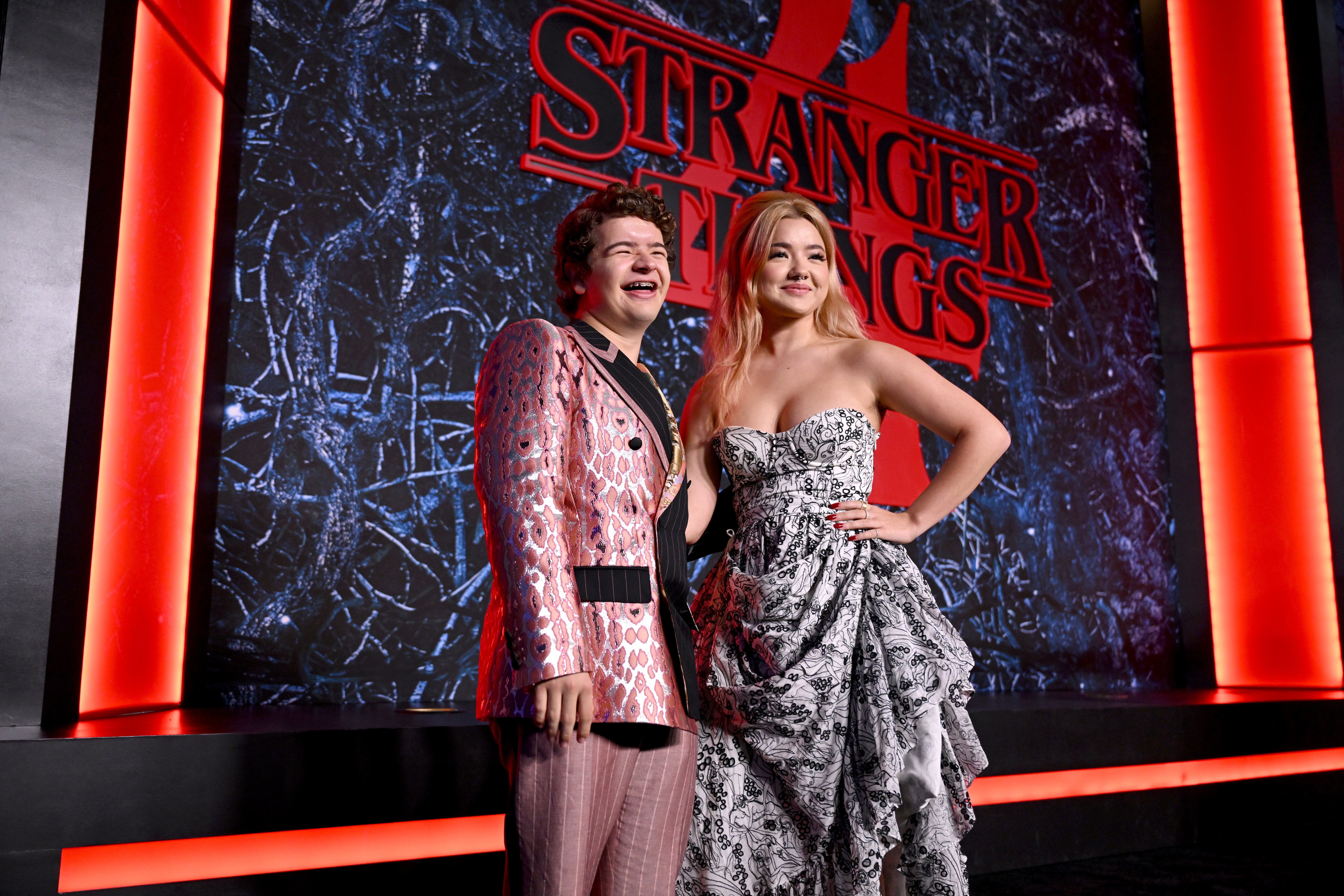 Gaten Matarazzo and Elizabeth Yu at Netflix's "Stranger Things" Season 4 New York Premiere at Netflix Brooklyn on May 14, 2022 in Brooklyn, New York. | Source: Getty Images