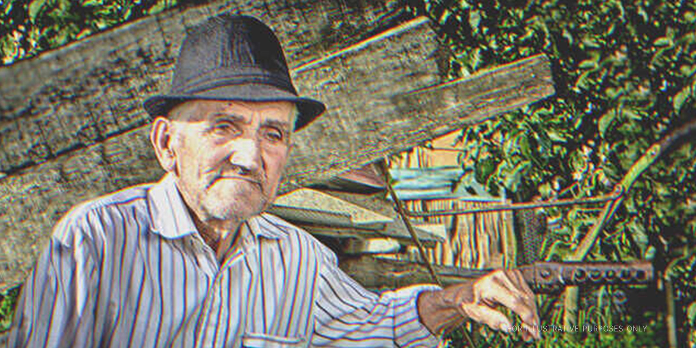 Sad older man on his farm | Source: Shutterstock