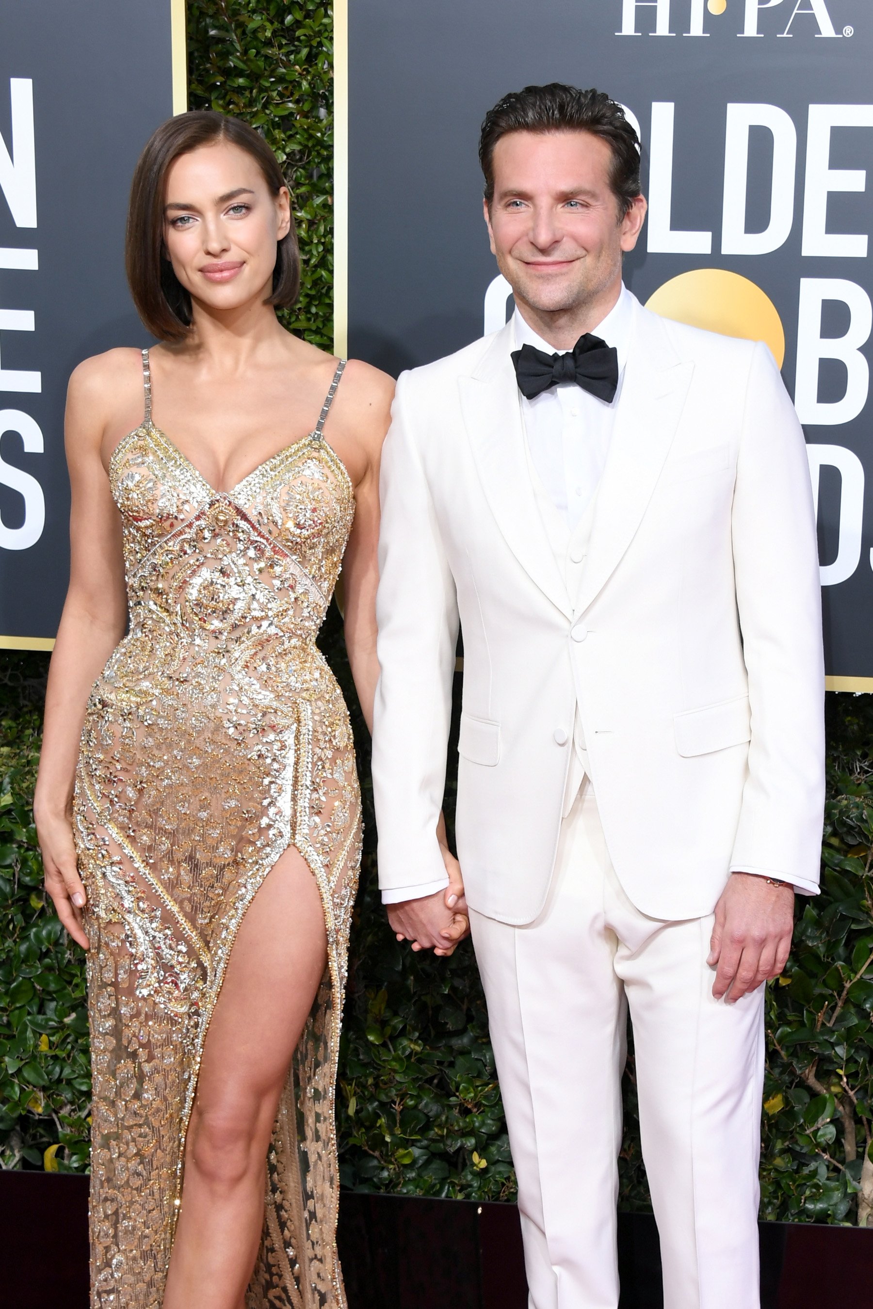 Irina Shayk and Bradley Cooper at the 76th Annual Golden Globe Awards on January 6, 2019, in Beverly Hills, California. | Photo: Getty Images