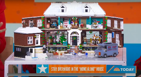 The miniature Lego version of the "Home Alone" house posted on December 1, 2021. | Source: YouTube/Today