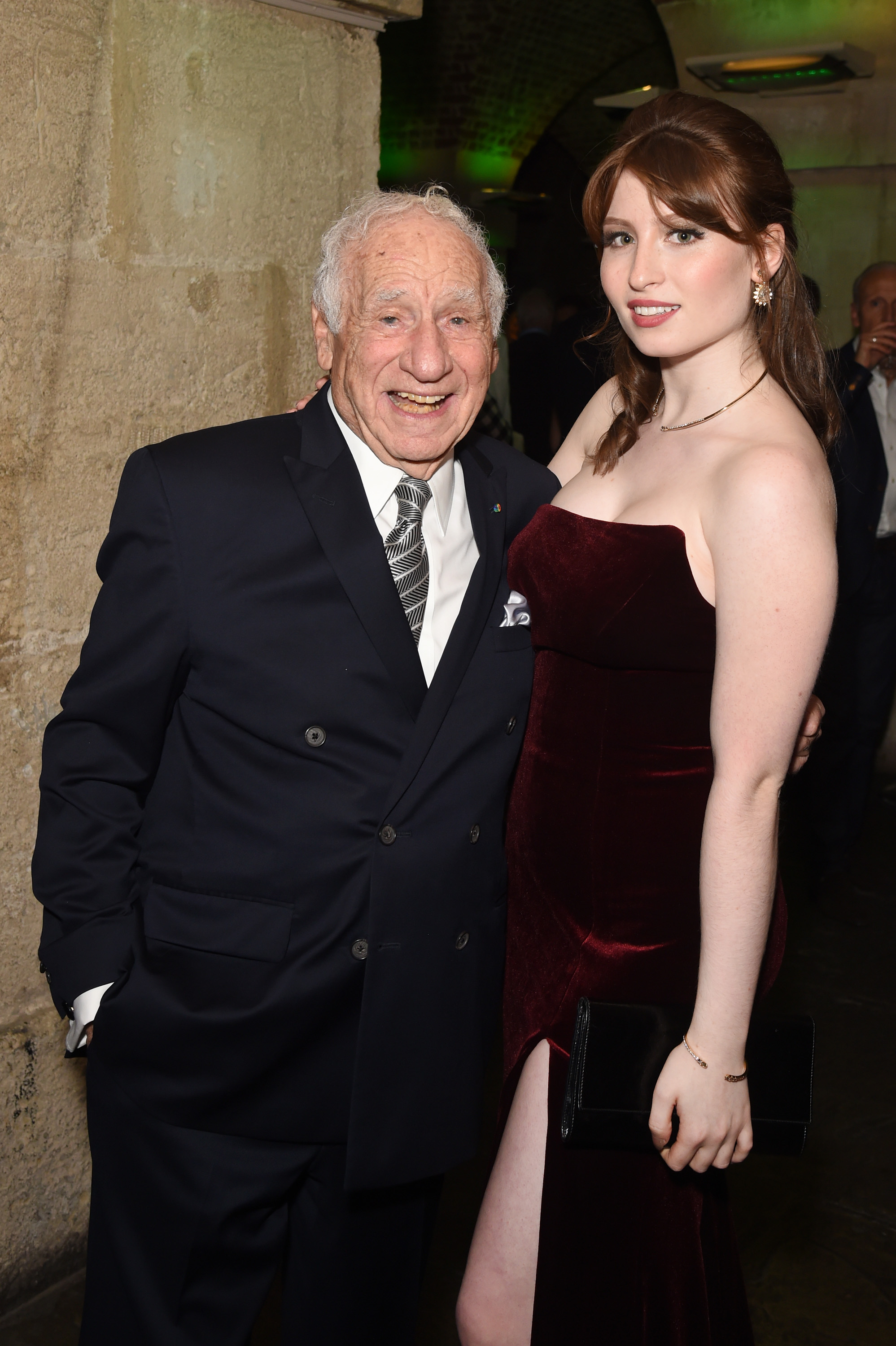 Mel Brooks with his granddaughter Samantha in London in 2017 | Source: Getty Images