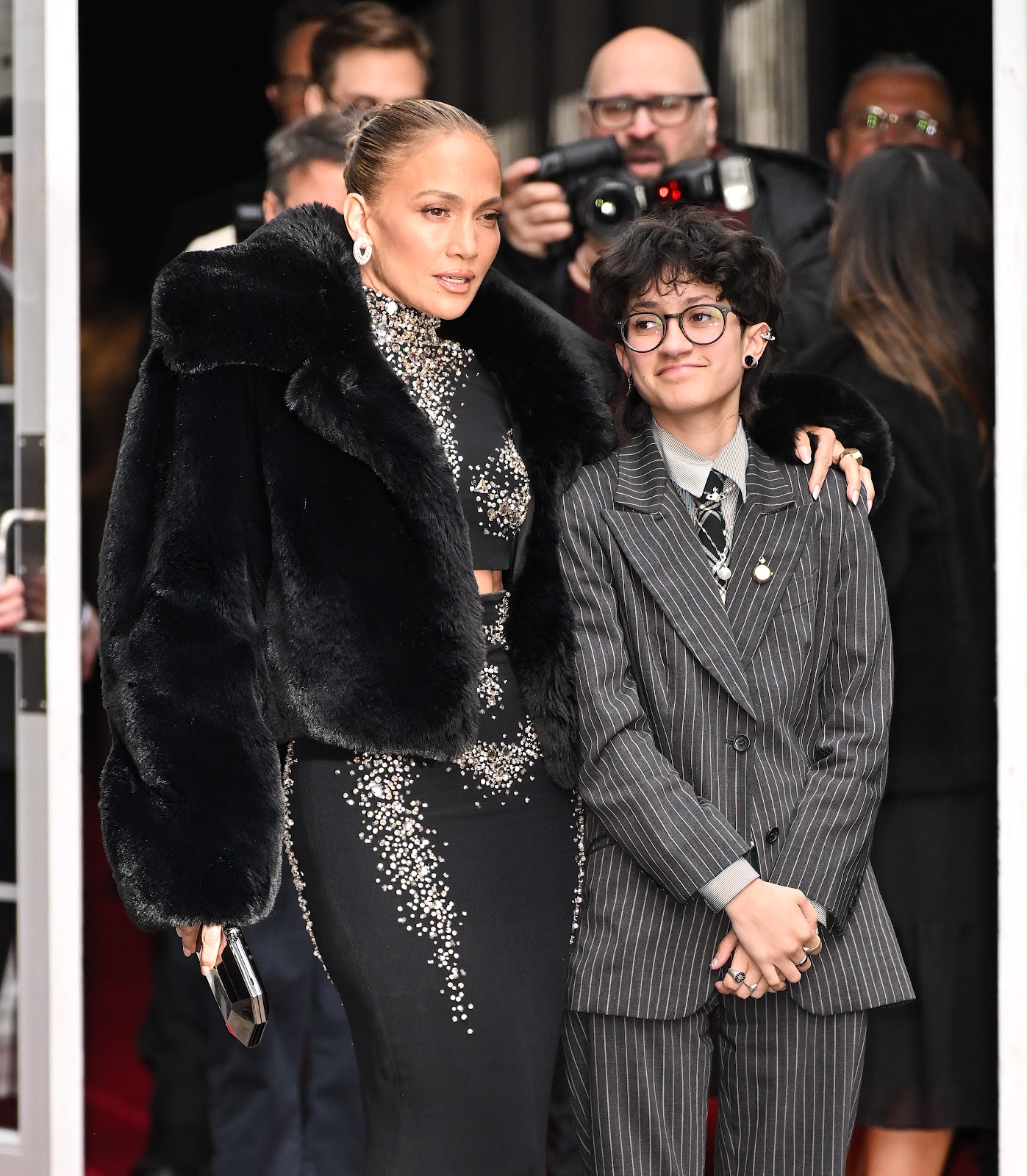 Jennifer Lopez and Emme Muñiz at the opening of "Othello" on Broadway on March 23, 2025, in New York City | Source: Getty Images