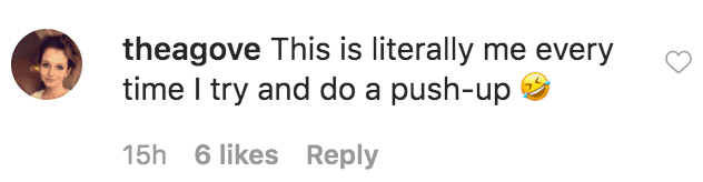 A fan commented on a video of Jennifer Hudson attempting to do the push-up challenge | Source: Instagram.com/iamjhud