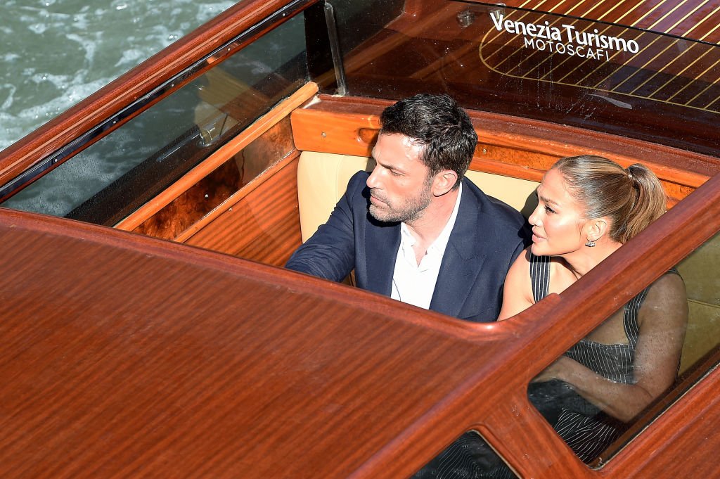 Ben Affleck and Jennifer Lopez arrive at the 78th Venice International Film Festival , September 2021 | Source: Getty Images