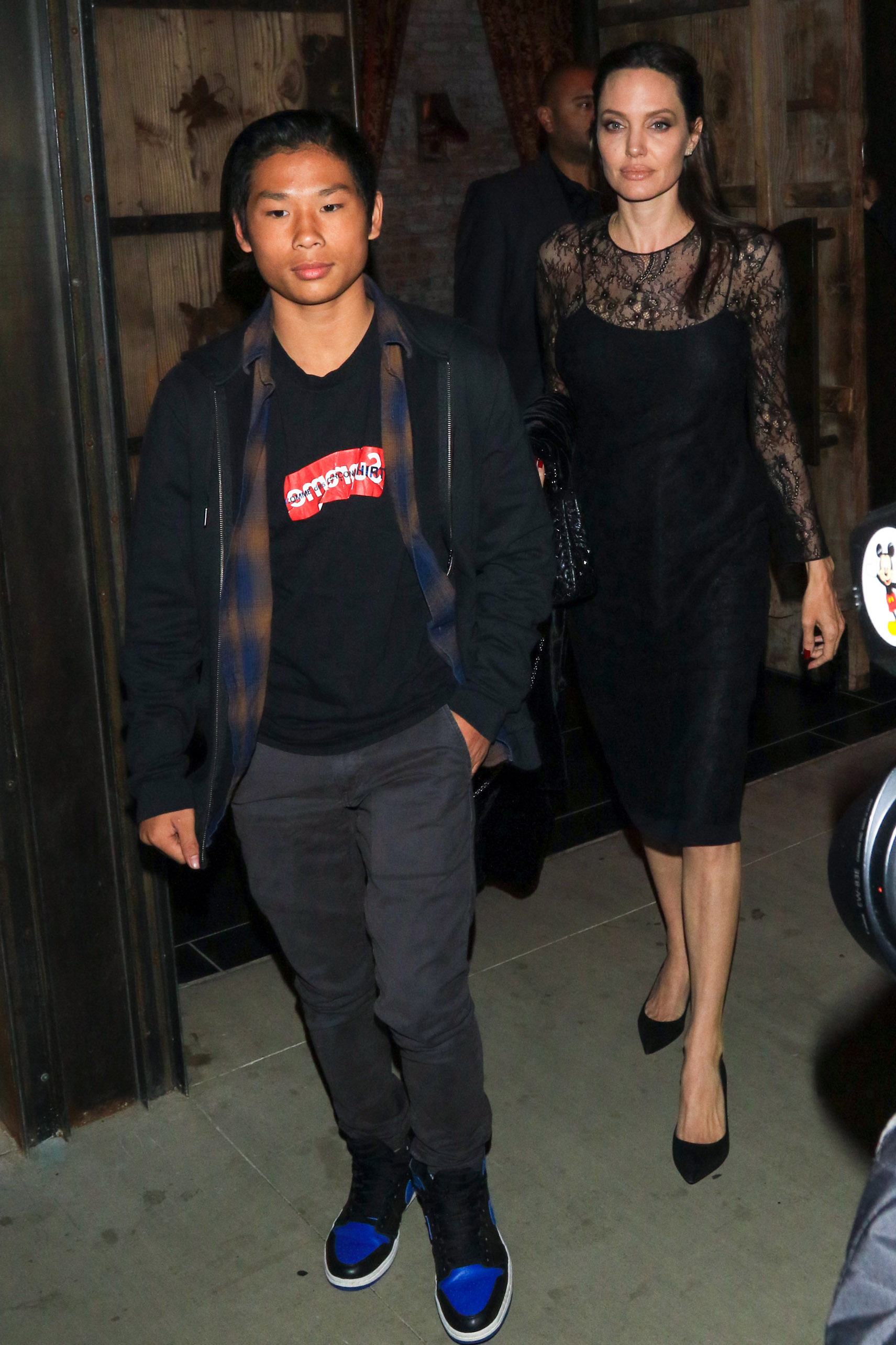 Pax Jolie-Pitt and Angelina Jolie seen on May 14, 2017, in Los Angeles, California. | Source: Getty Images