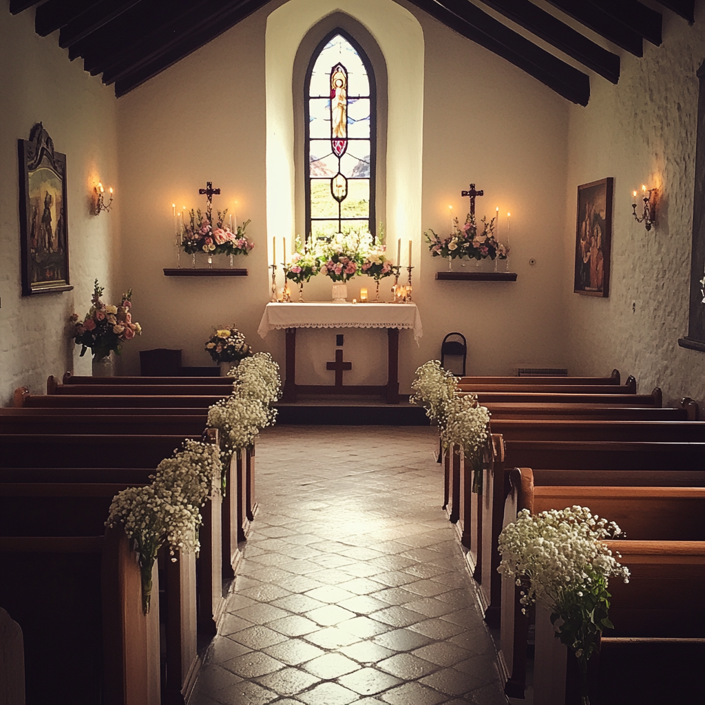 The interior of a chapel | Source: Midjourney