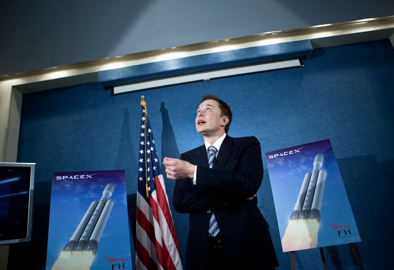 Elon Musk, CEO of Space Exploration Technologies Corp speaking during a news conference at the National Press Club April 5, 2011 in Washington DC | Photo: Getty Images
