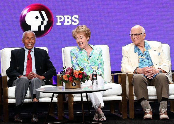 Arthur Duncan, George Engel and Gavin MacLeod at the Beverly Hilton Hotel on July 31, 2018 in Beverly Hills, California. | Photo: Getty Images  