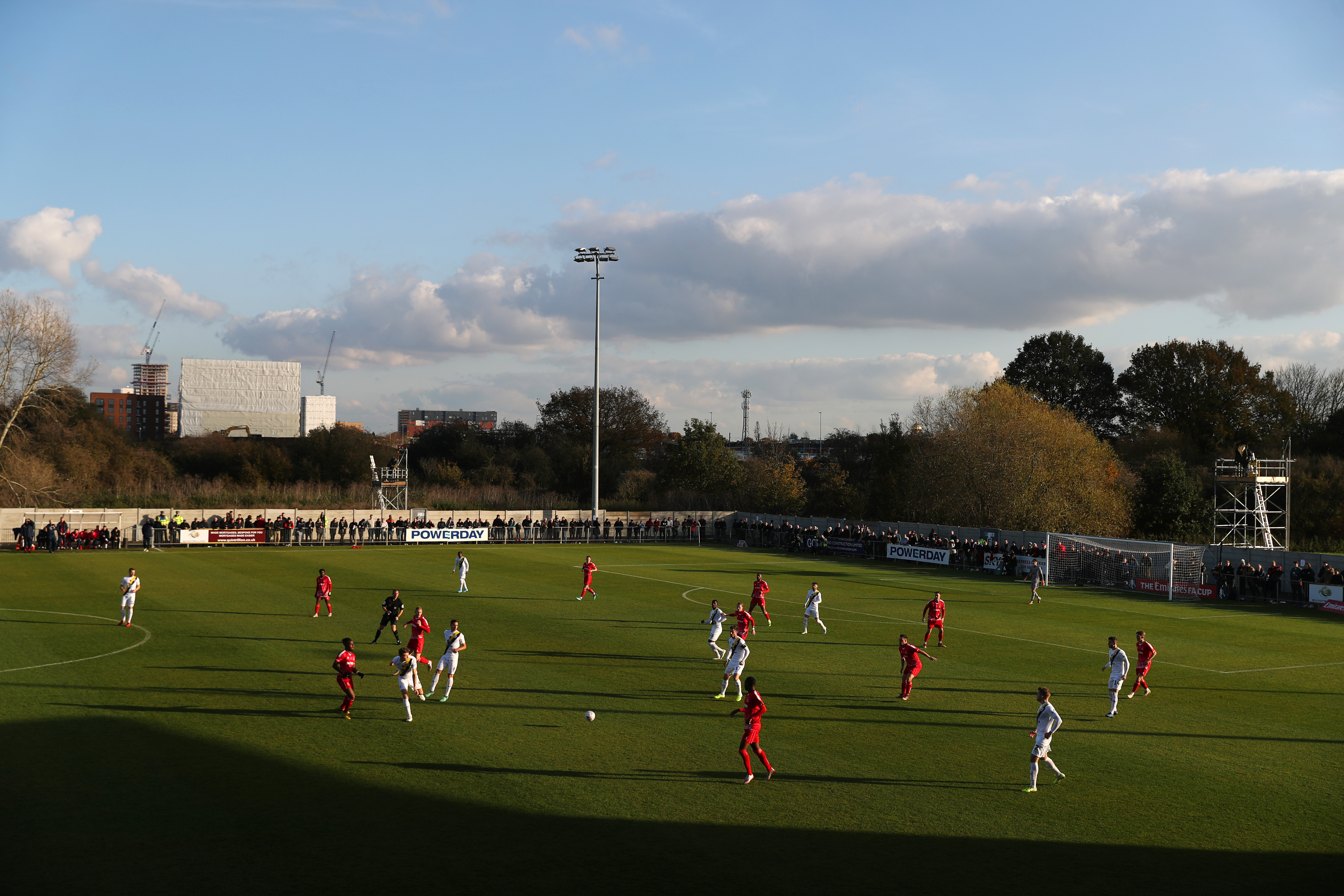 The FA Cup First Round match between Hayes & Yeading and Oxford United at SKYEx Community Stadium on November 10, 2019, in Hayes, England. | Source: Getty Images